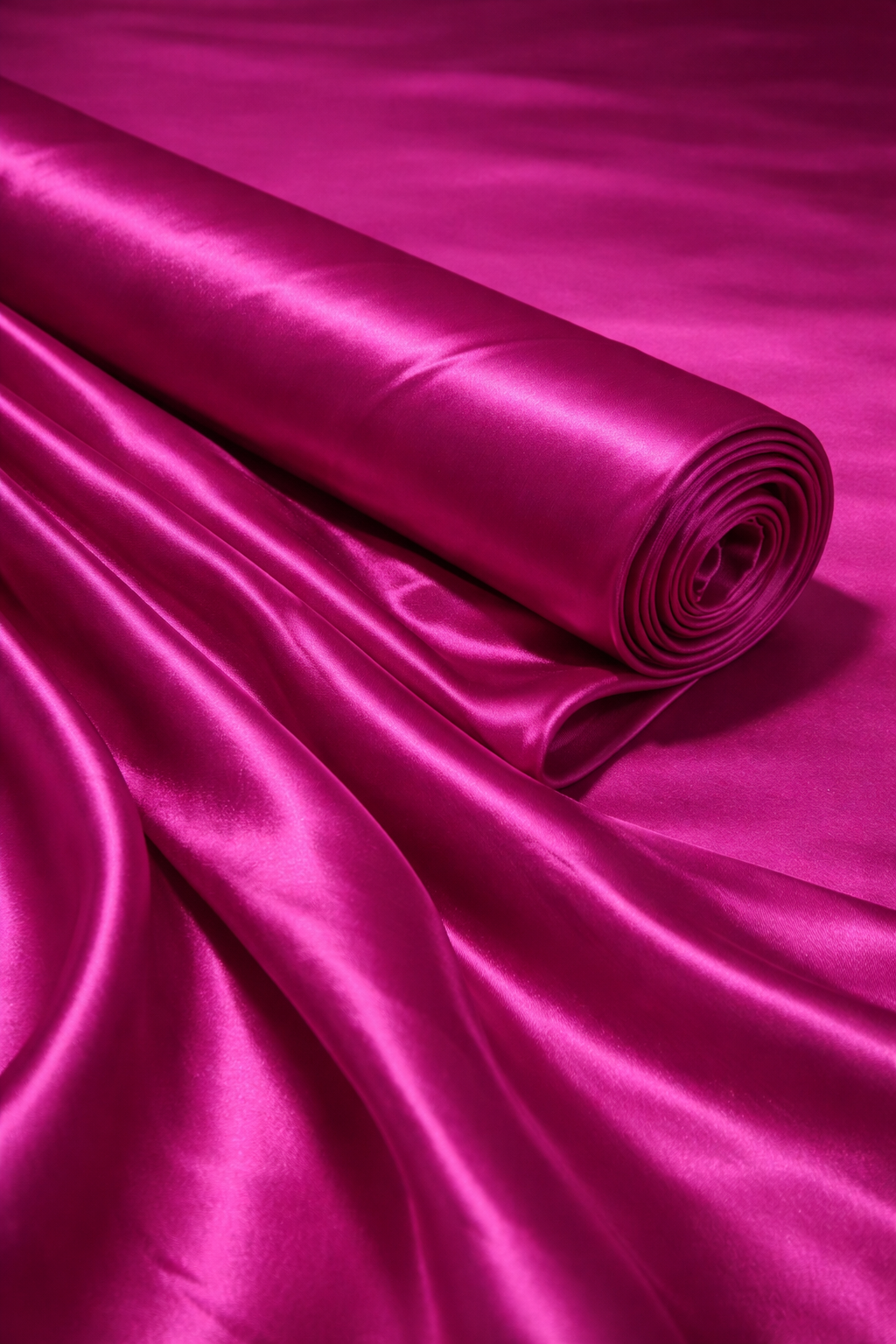 Plum Purple Plain Pure Natural Crepe Fabric