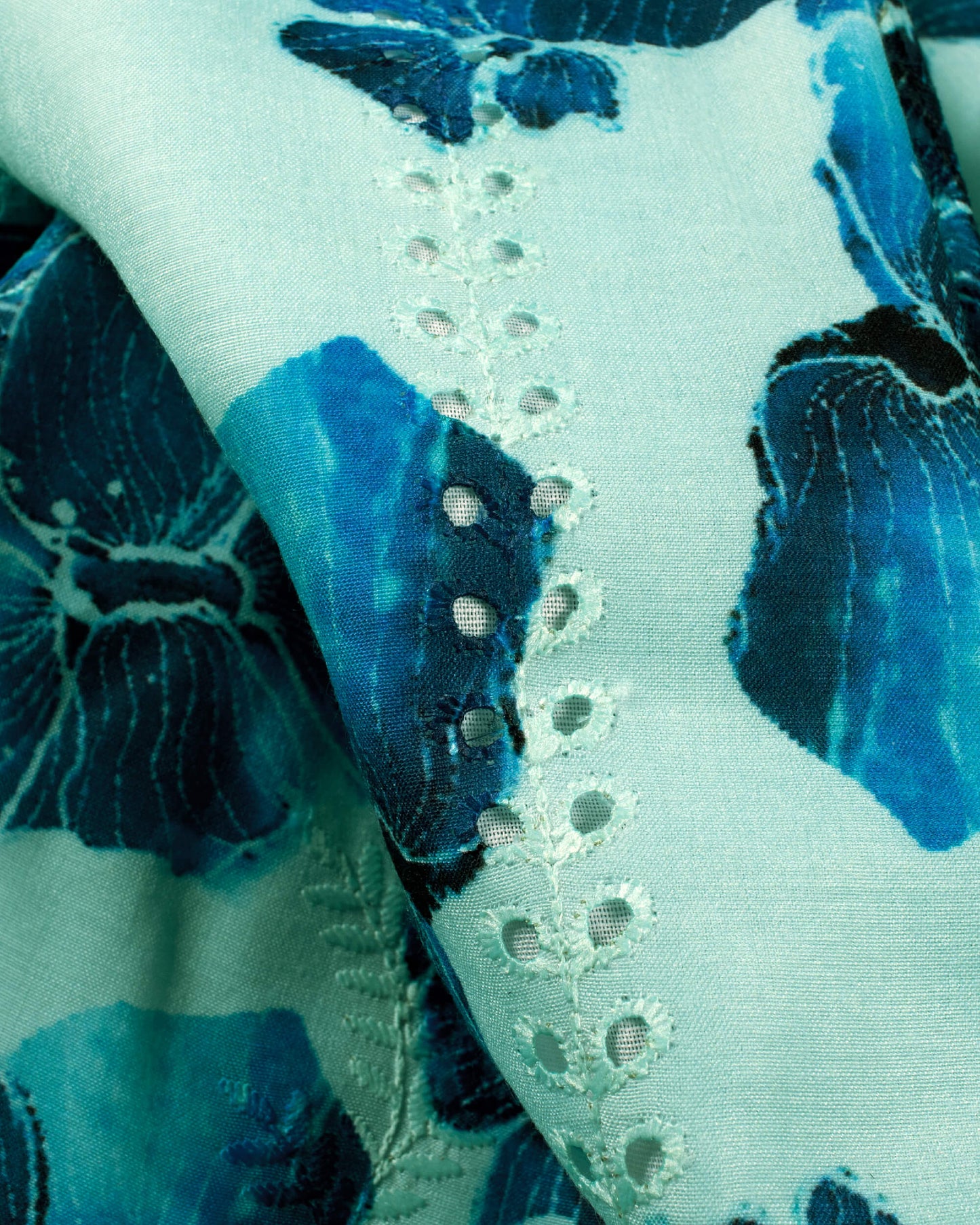 Schiffli Embroidery Puff Sleeve Jacket