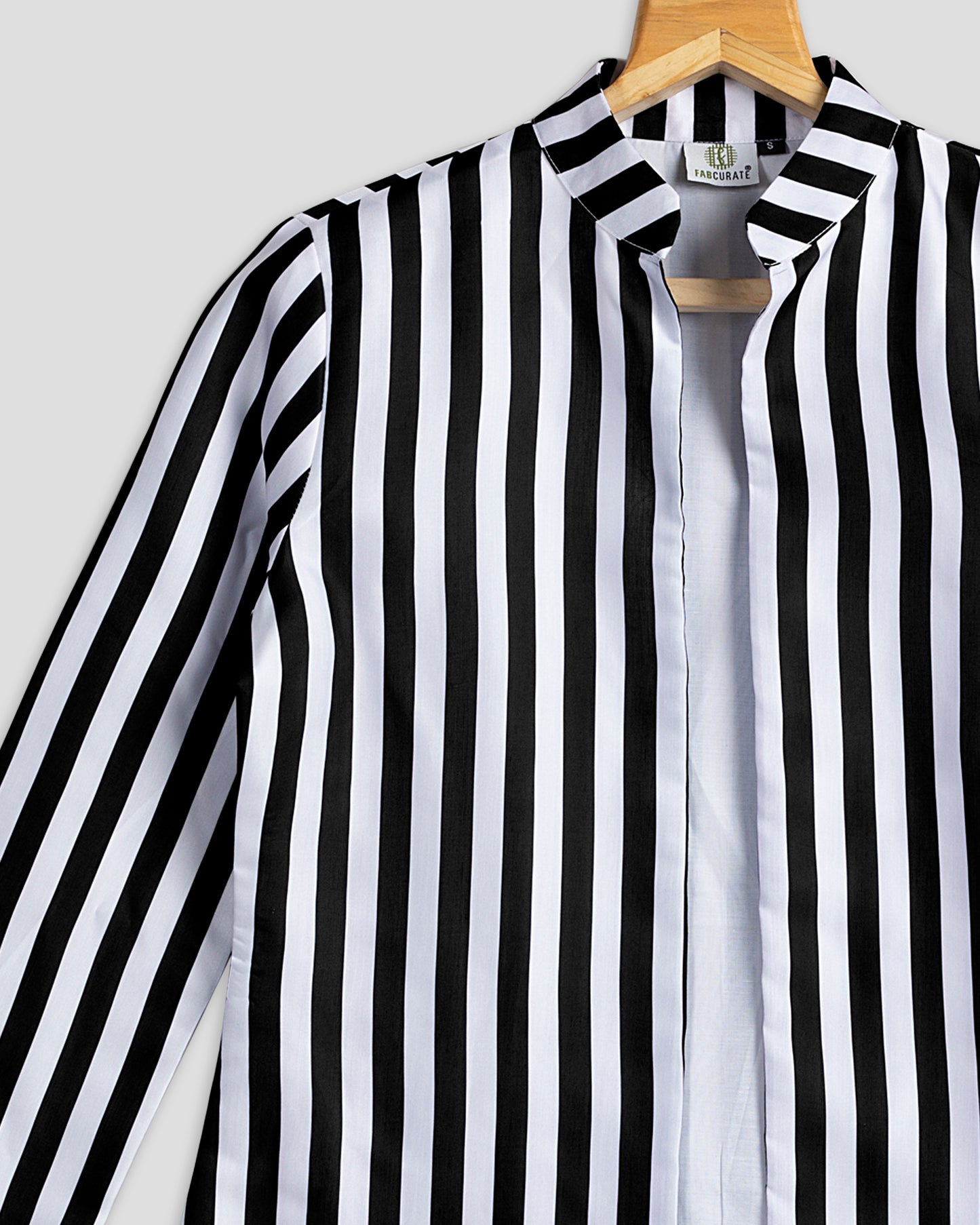 Black Stripes Hangup Jacket For Women