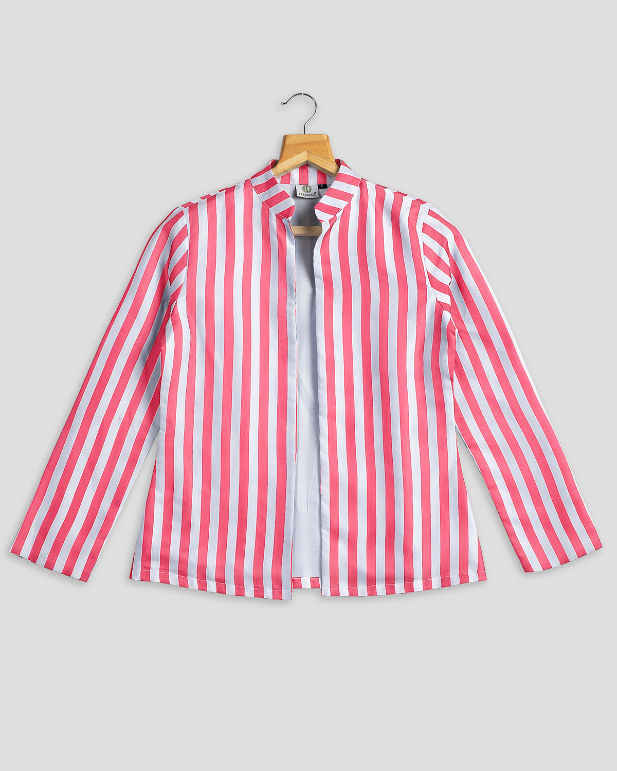 Pink Stripes Hangup Jacket For Women