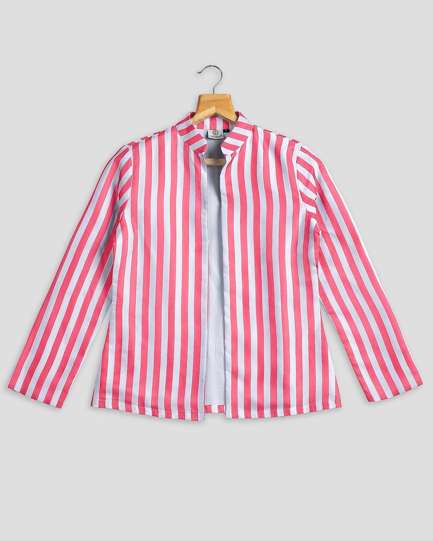 Pink Stripes Hangup Jacket For Women