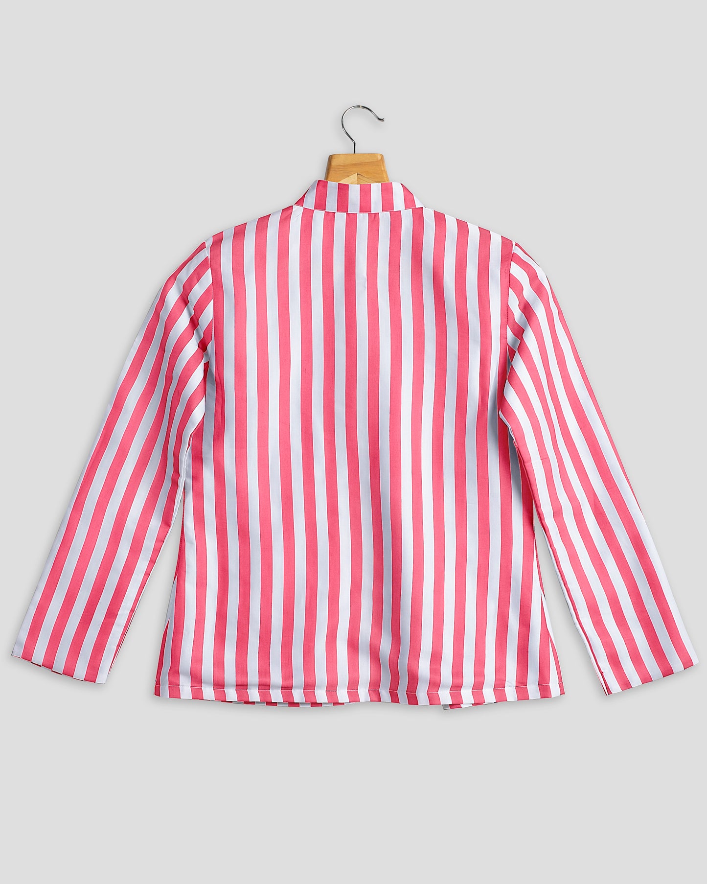 Pink Stripes Hangup Jacket For Women