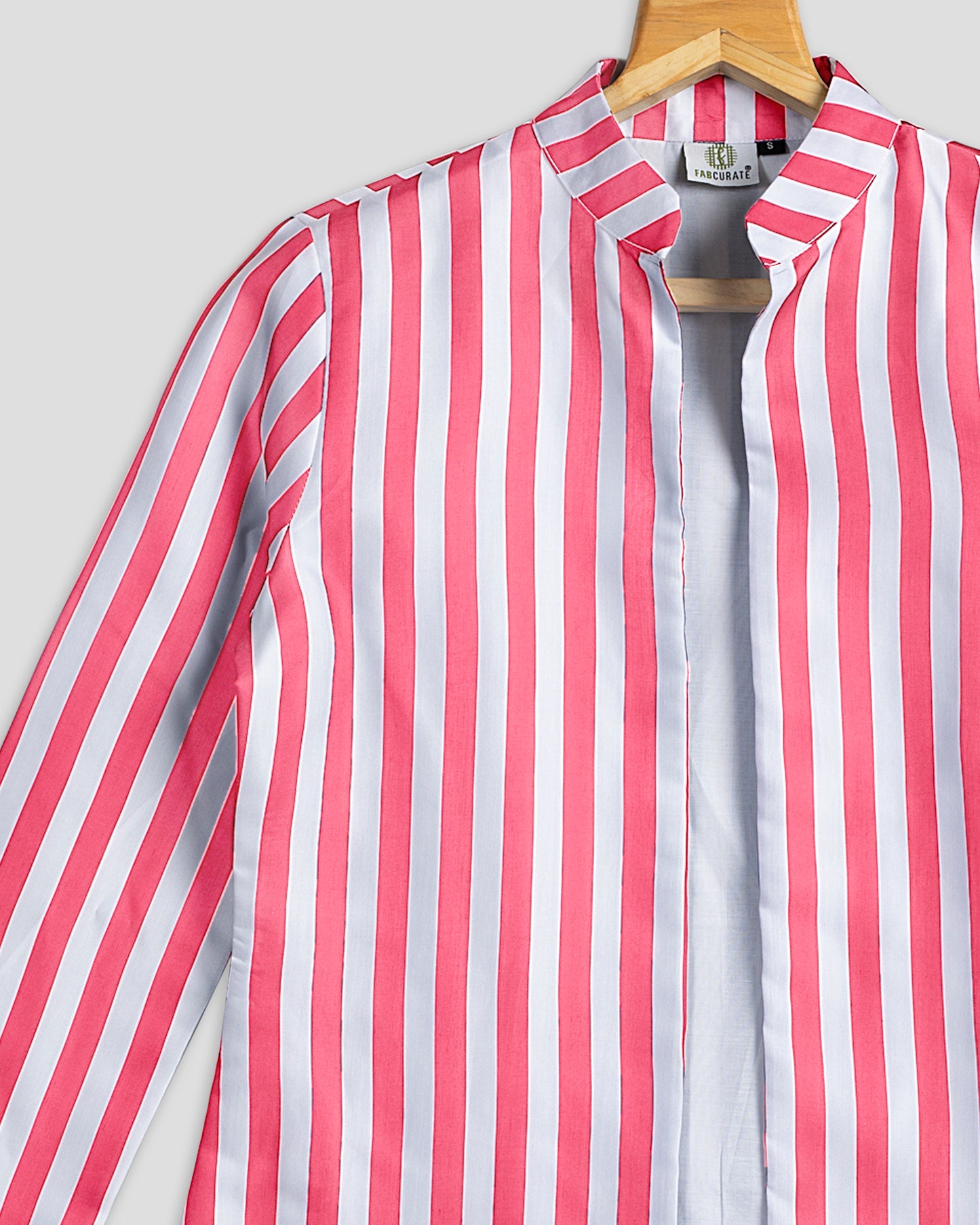 Pink Stripes Hangup Jacket For Women