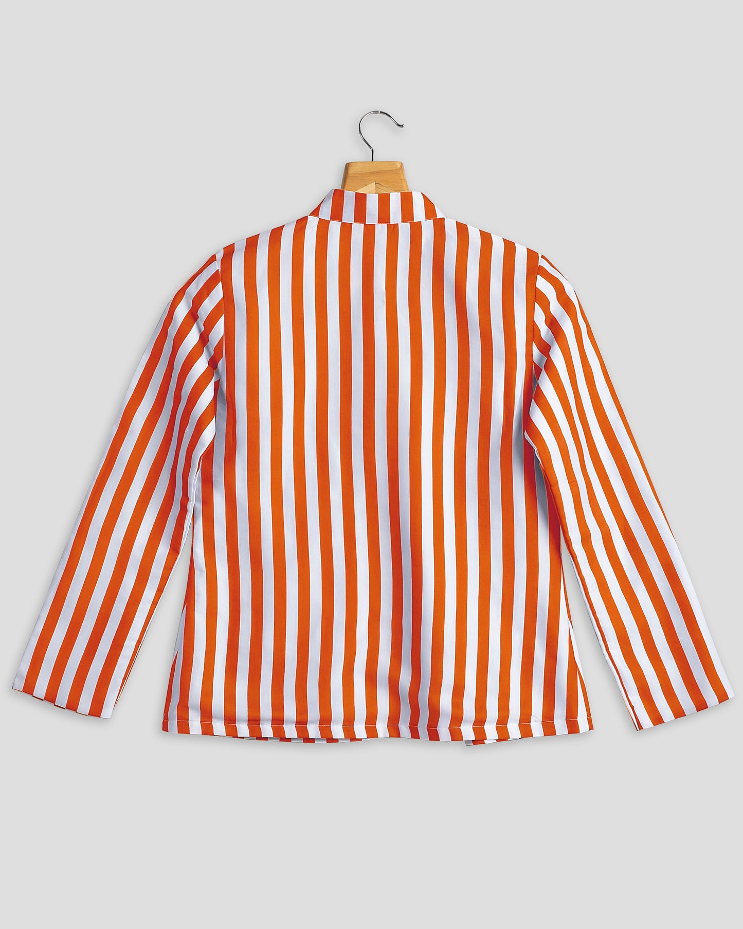Fire Orange Stripes Hangup Jacket For Women
