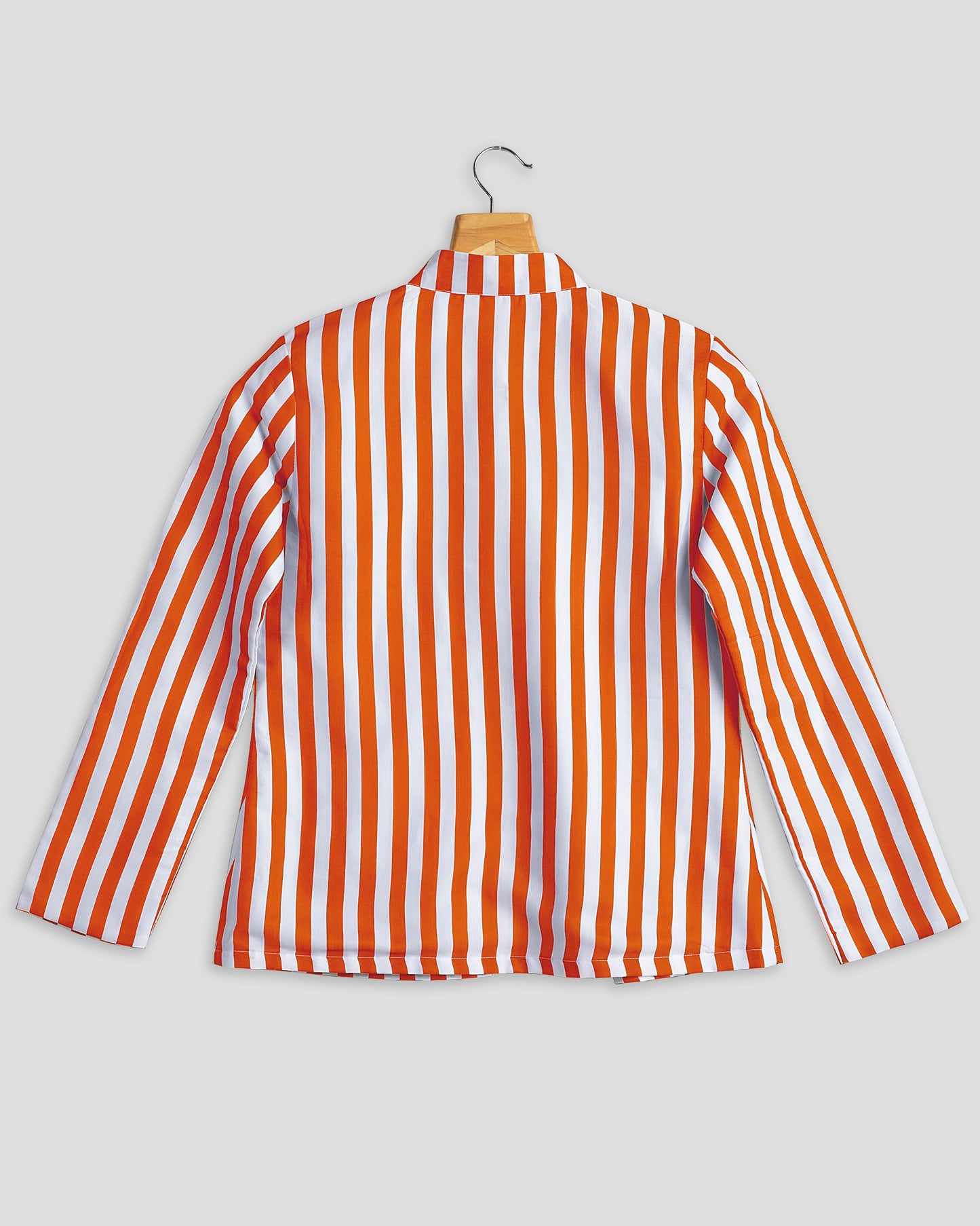 Fire Orange Stripes Hangup Jacket For Women