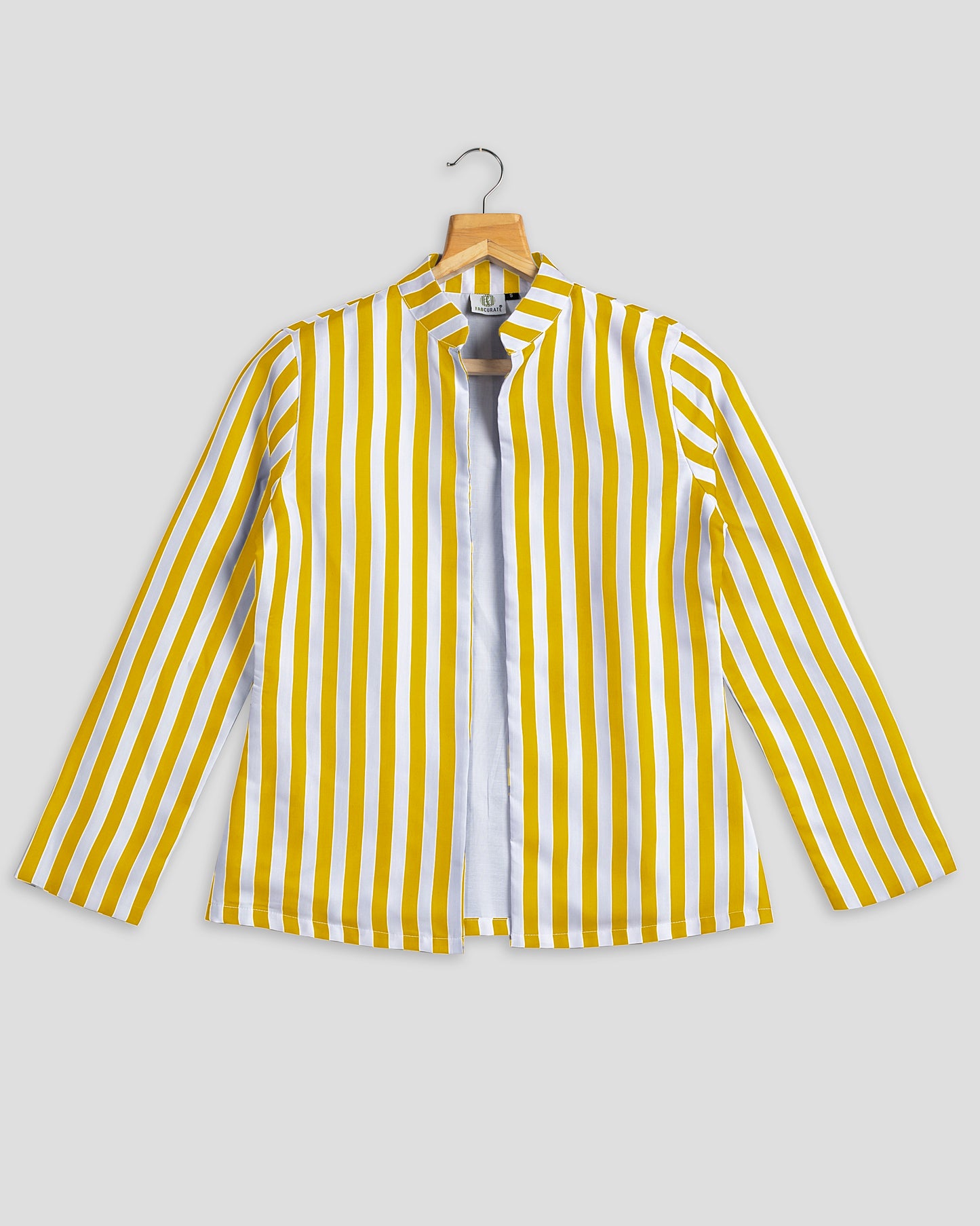 Yellow Stripes Hangup Jacket For Women