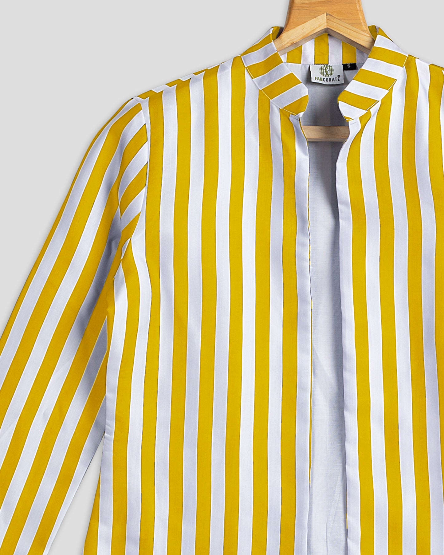 Yellow Stripes Hangup Jacket For Women