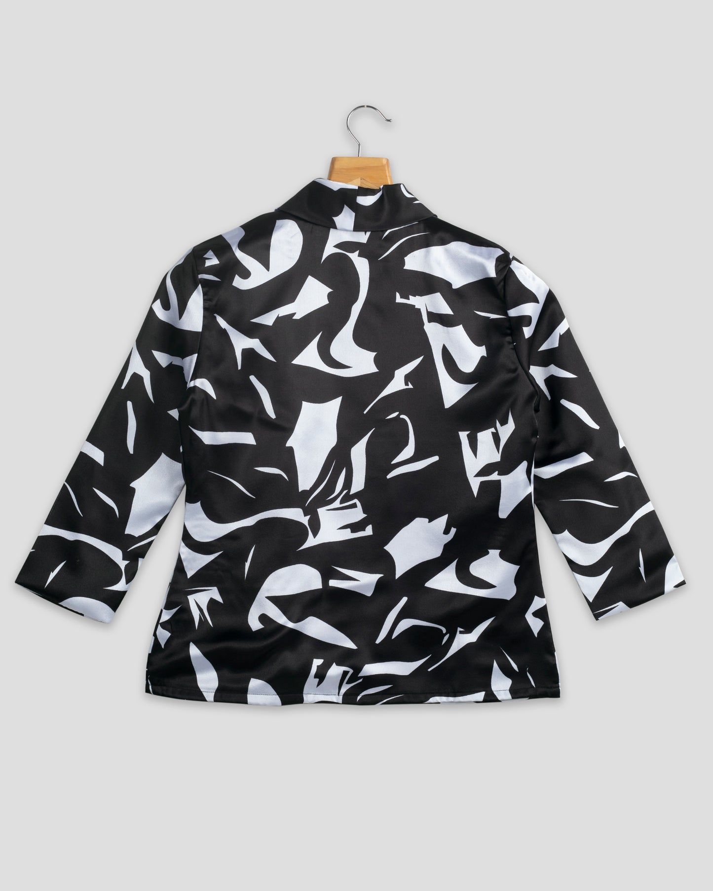 Stylish Black Abstract Jacket For Women