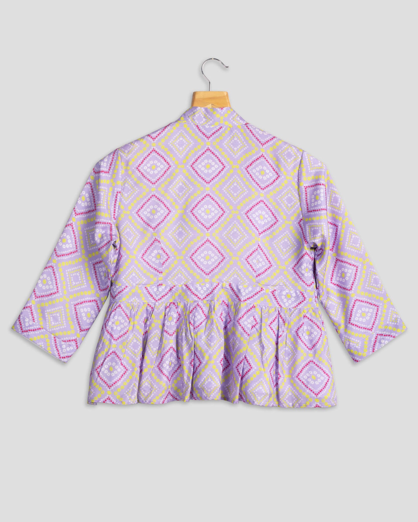 Trendy Bandhanii Frill Jacket For Women