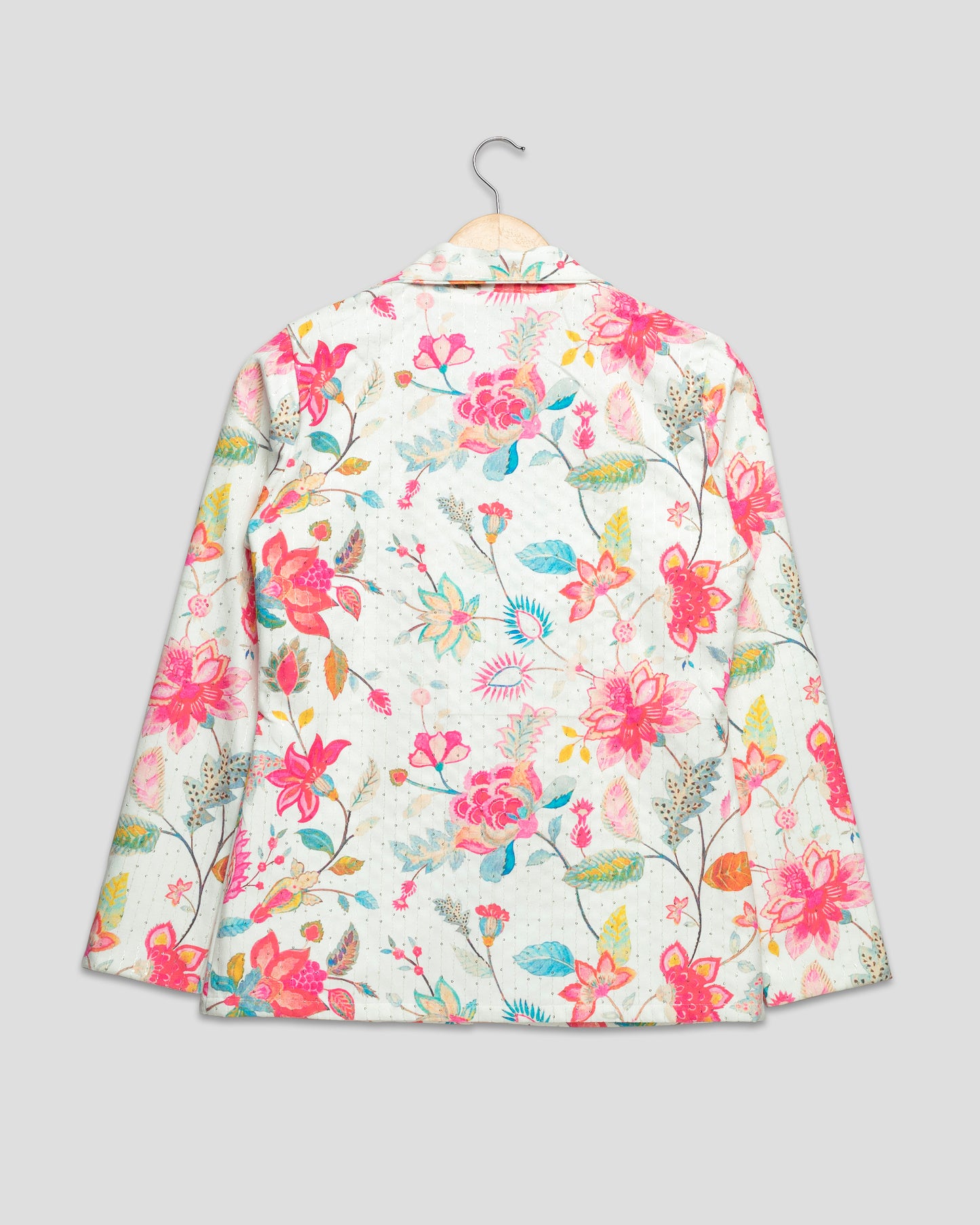 Floral Printed sequins Velvet Jackets for Glamorous Style