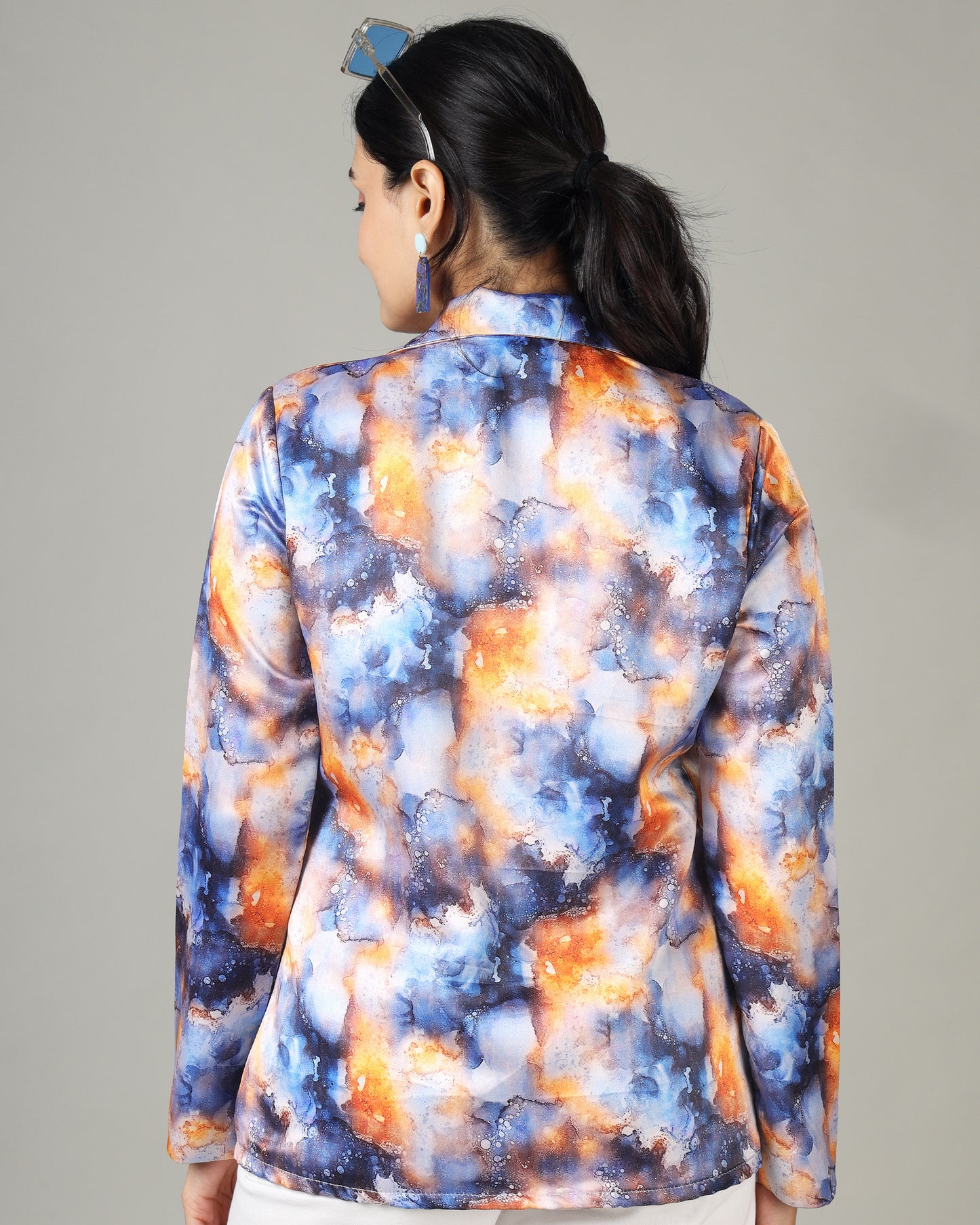 Women's Tie And Dye Jacket Crafted For All Day Wear