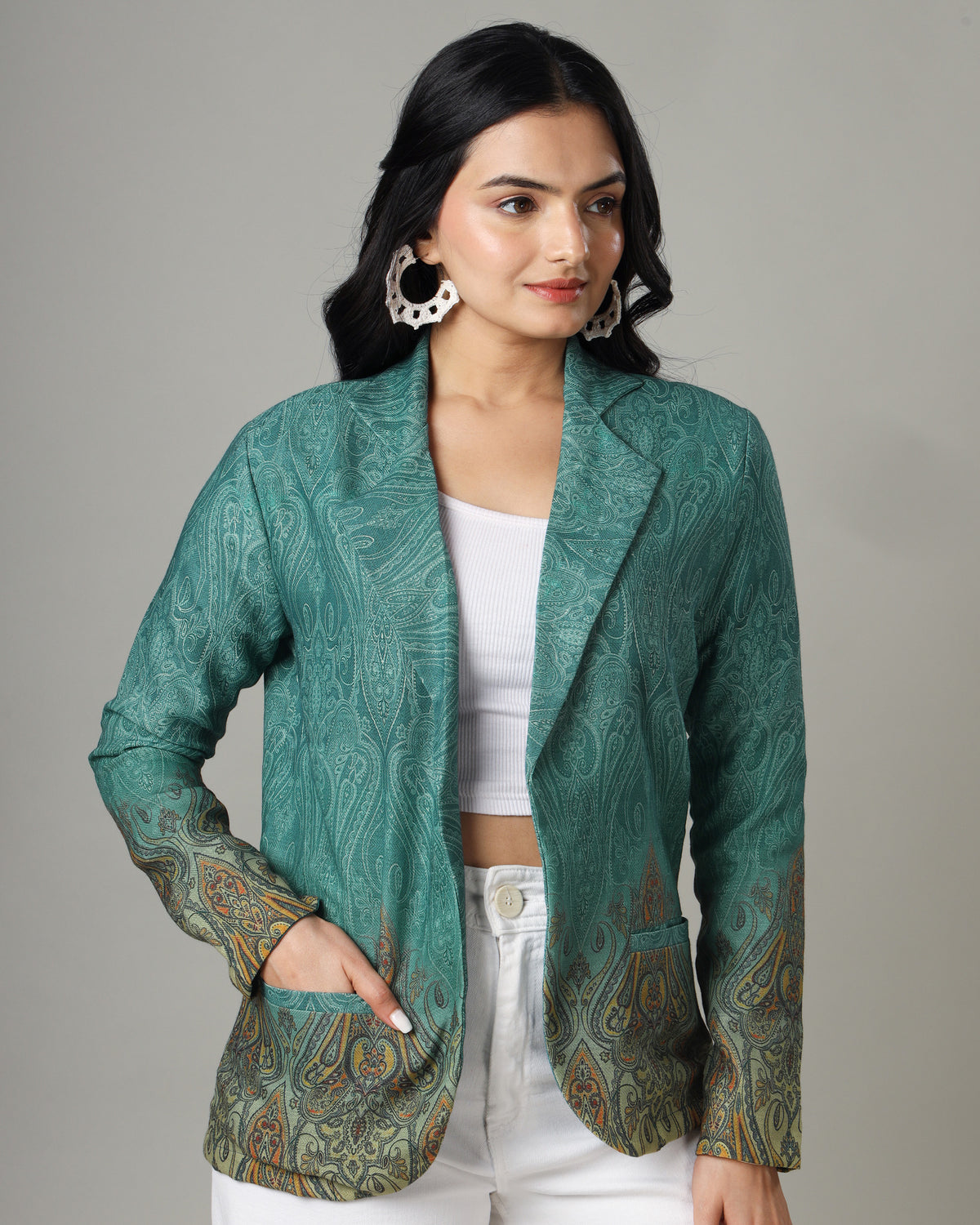 Elevate Any Event With Our Stylish Paisley Jacket