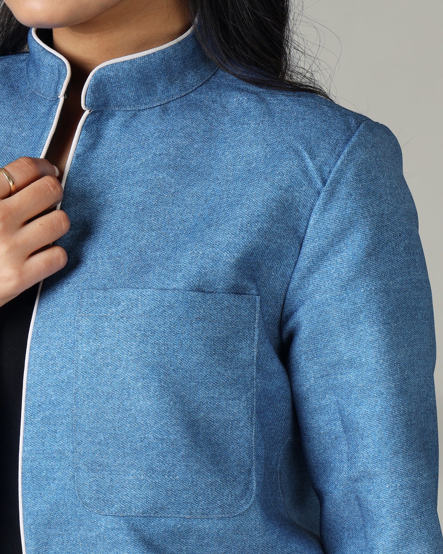 Slay the Streets in Our Denim-Inspired Women's Jacket