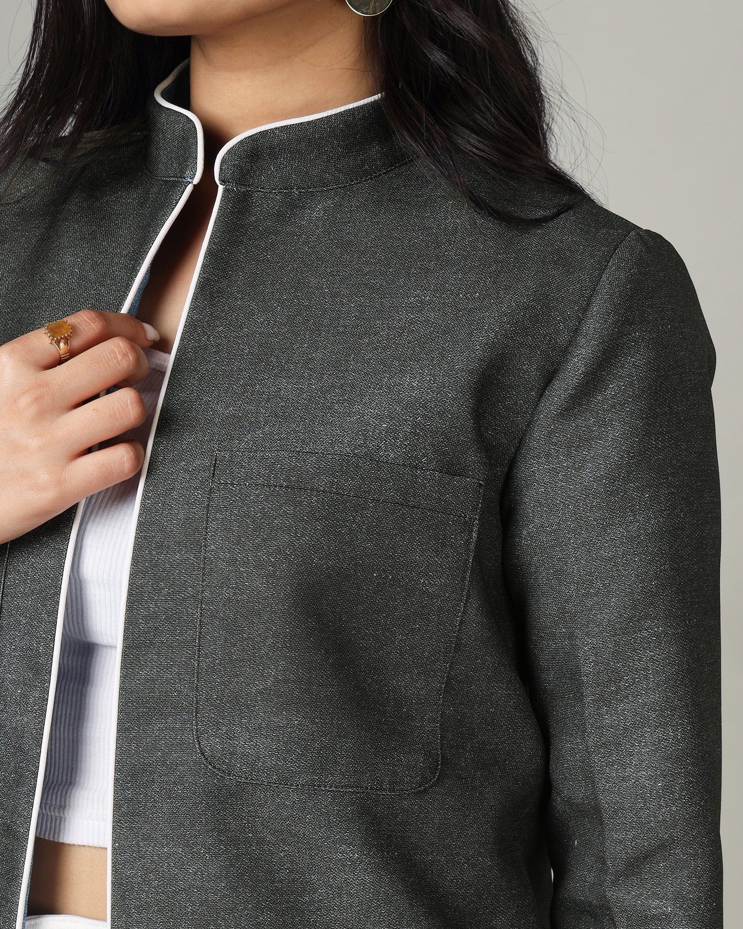 Slay the Streets in Our Deniim-Inspired Women's Jacket