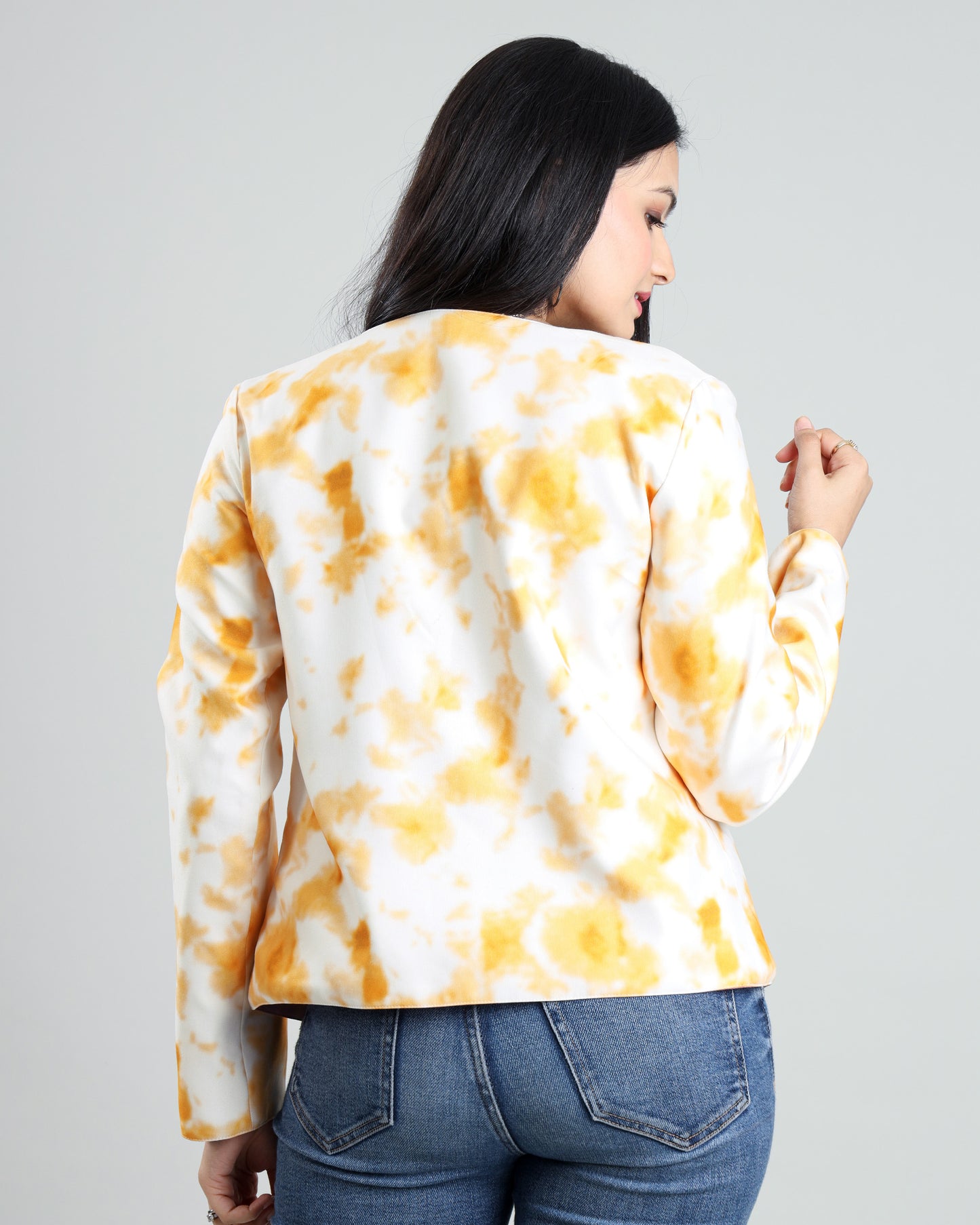 Duo Style Tye And Dye Reversible Women's Jacket