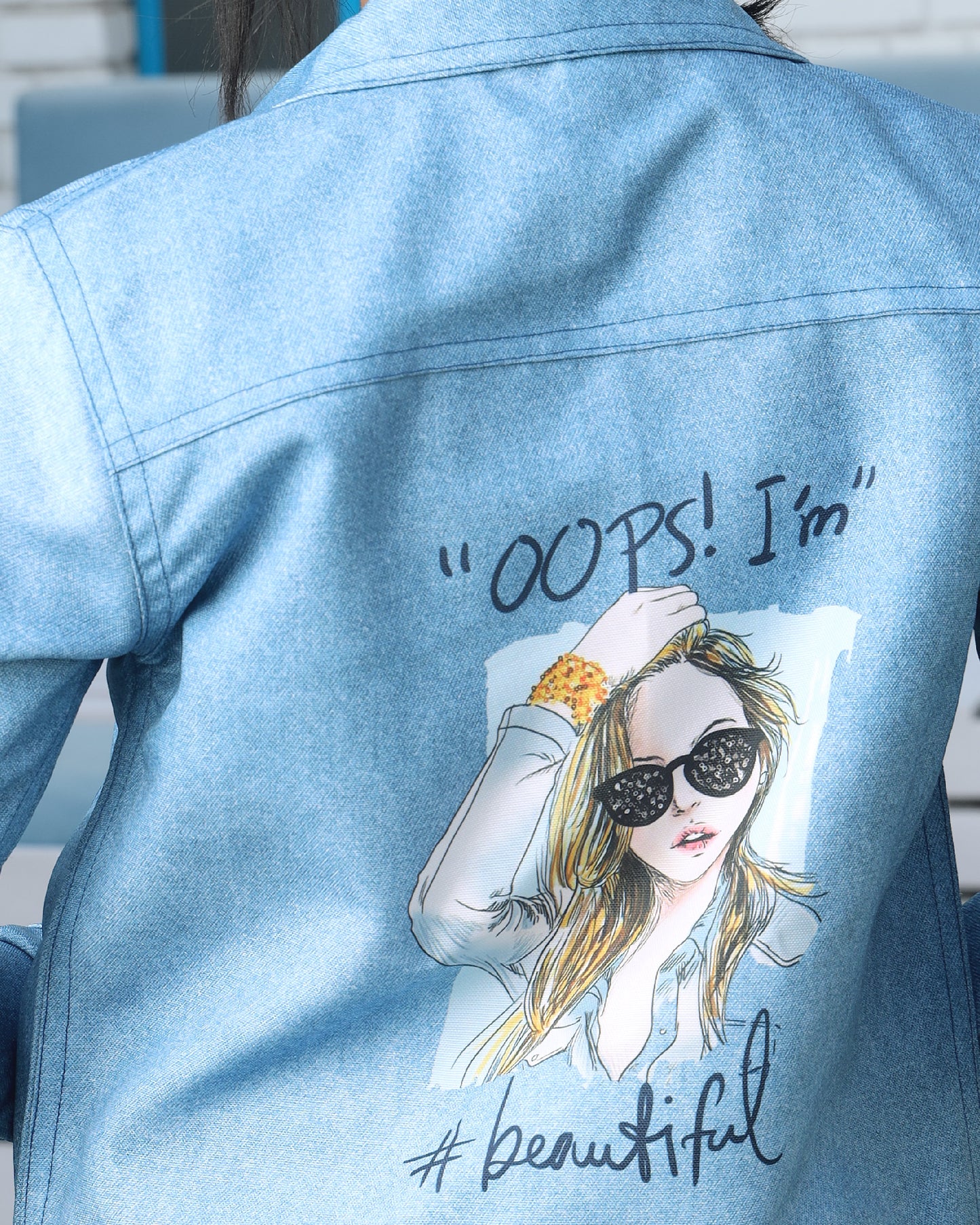 Quirky Queen: Fearless Denim Inspired Women's Jacket