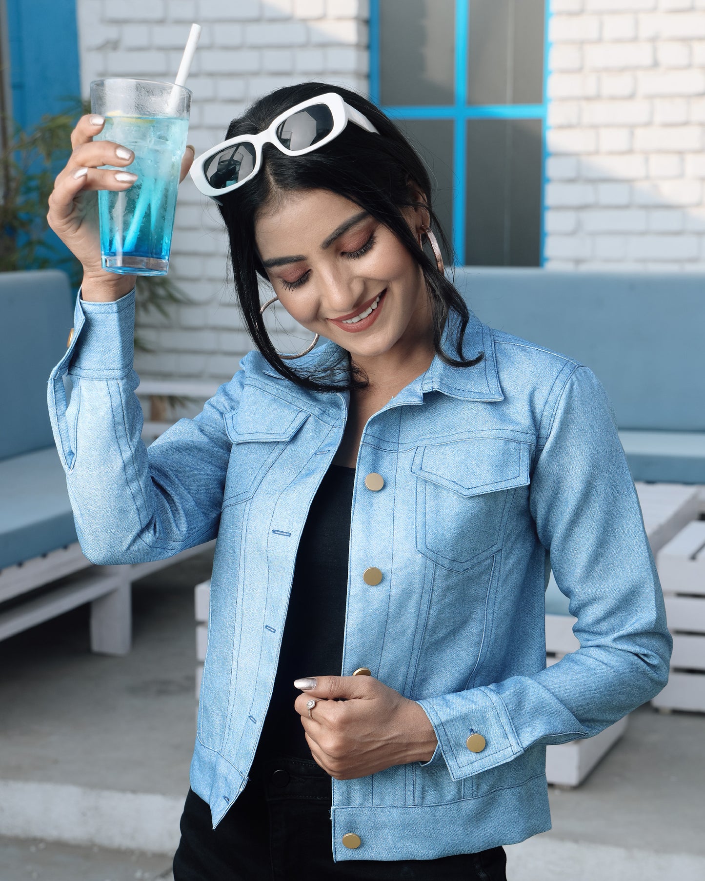 Quirky Queen: Fearless Deniim Inspired Women's Jacket