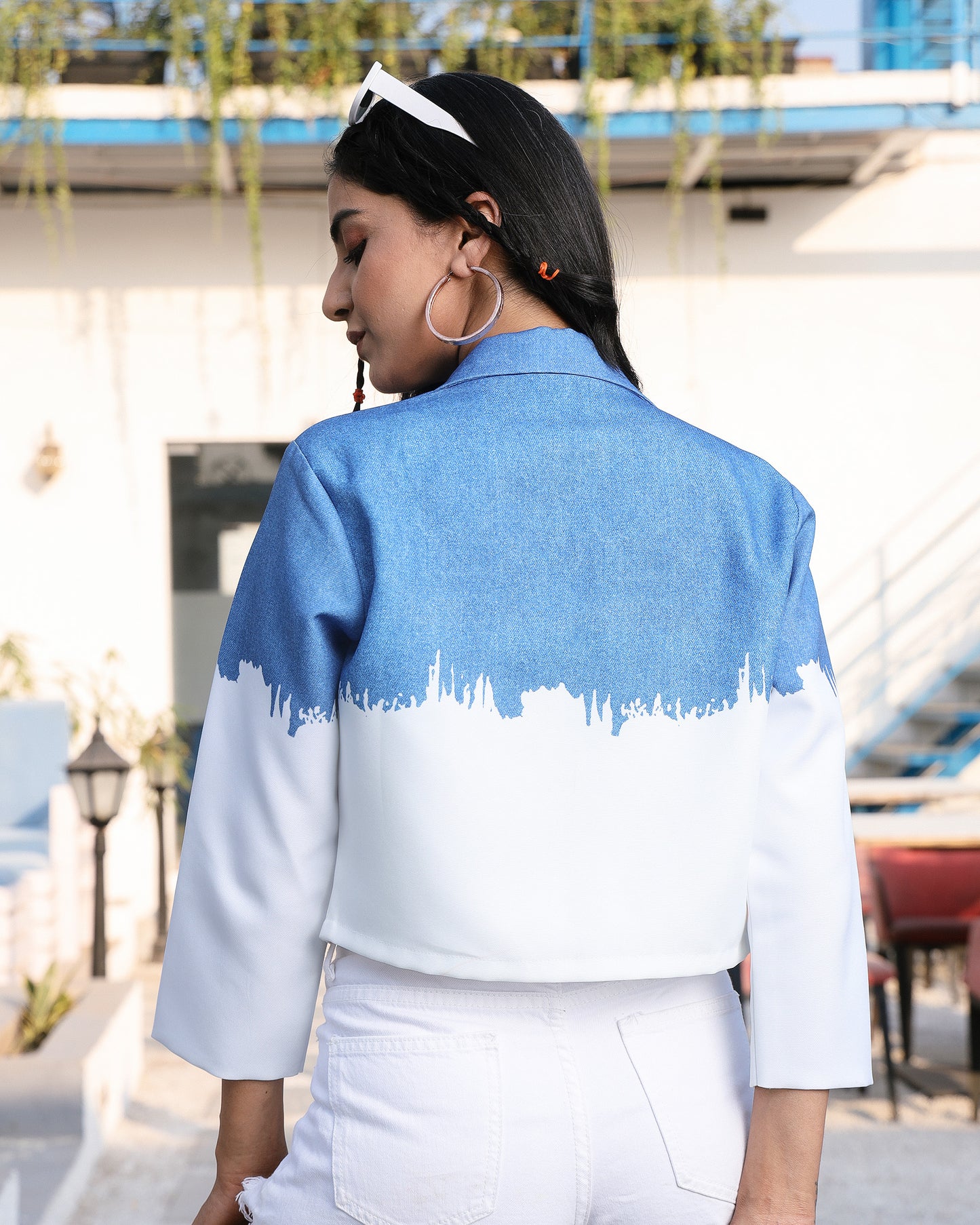 Color Clash Crush: Color Block Deniim Inspire Jacket