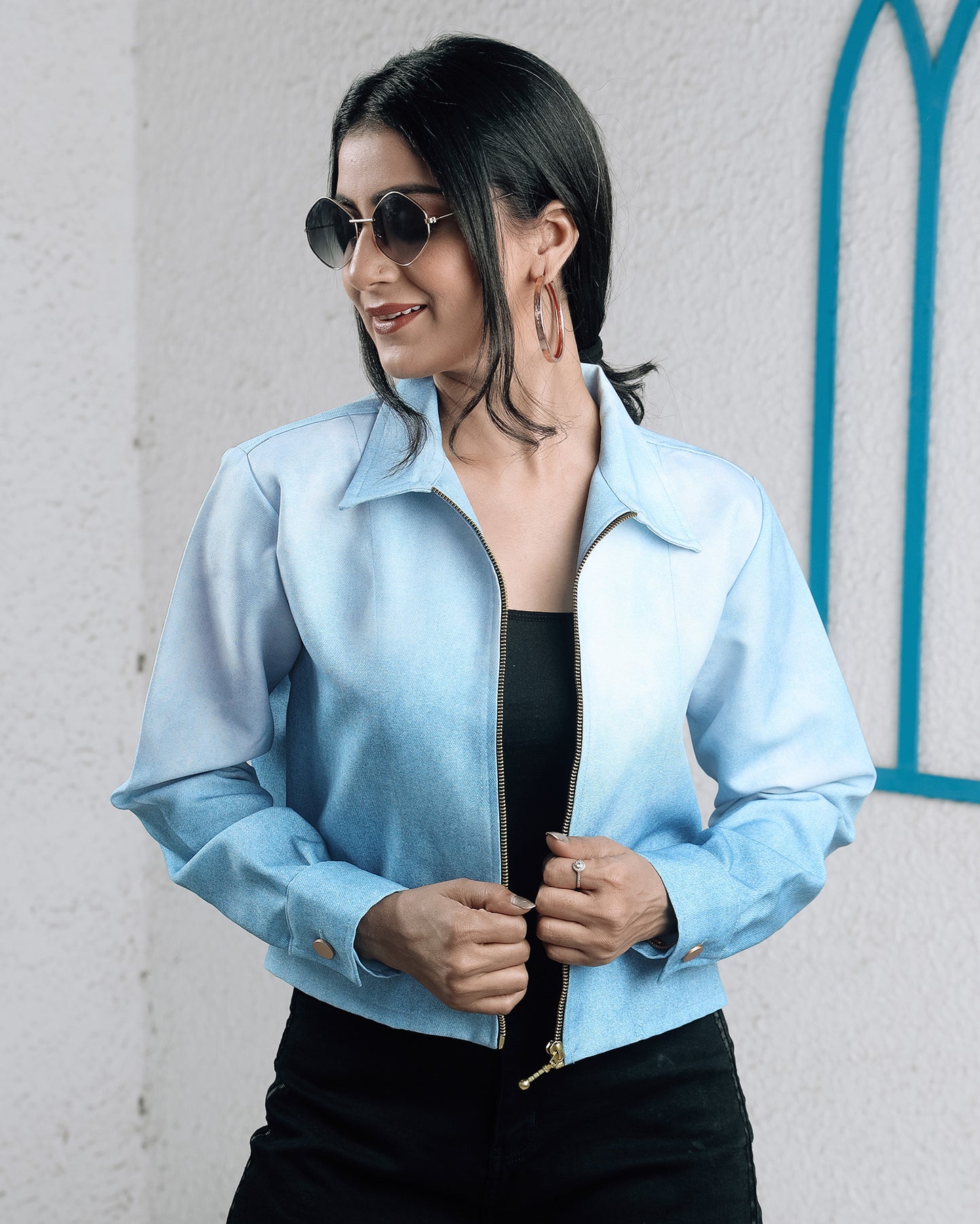 Quirky Queen Jacket: Classic Deniim Touch Jacket