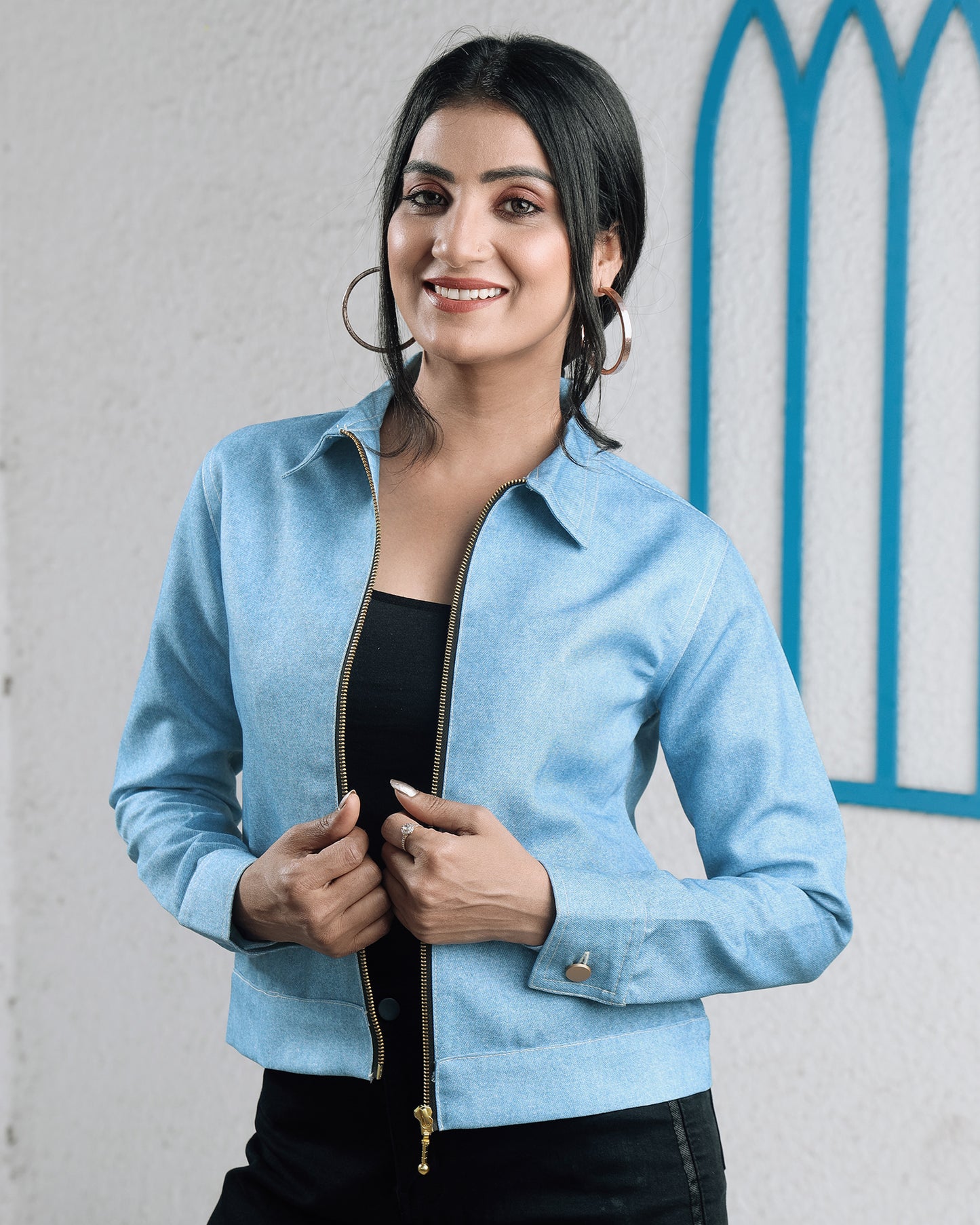 Quirky Queen Jacket: Classic Deniim Touch Jacket
