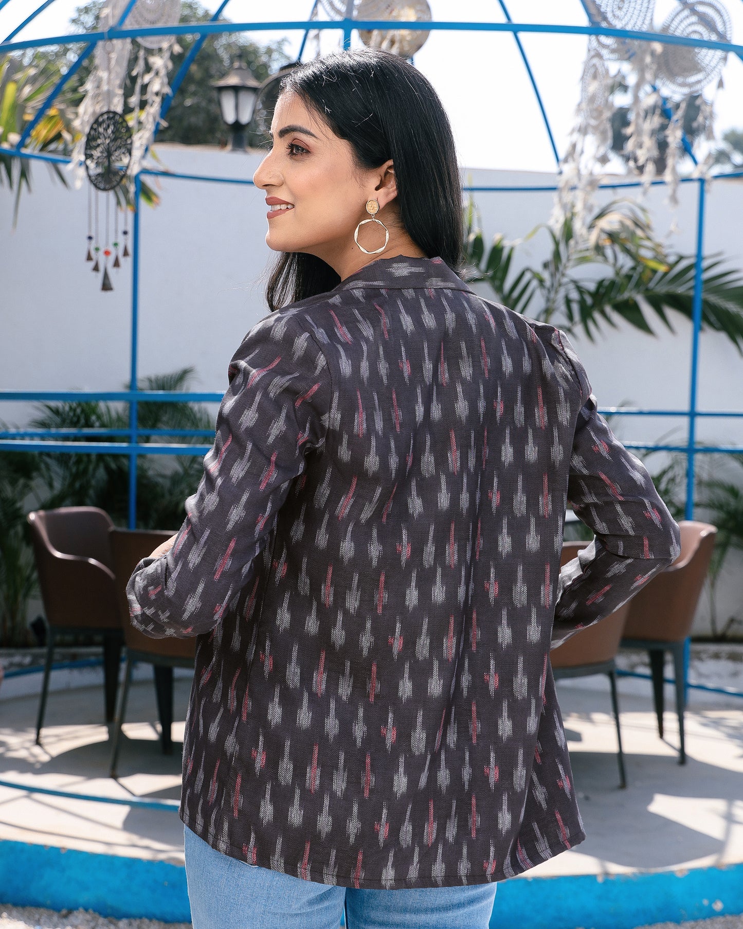 The Black Crush: Your New Ikkat Print Jacket