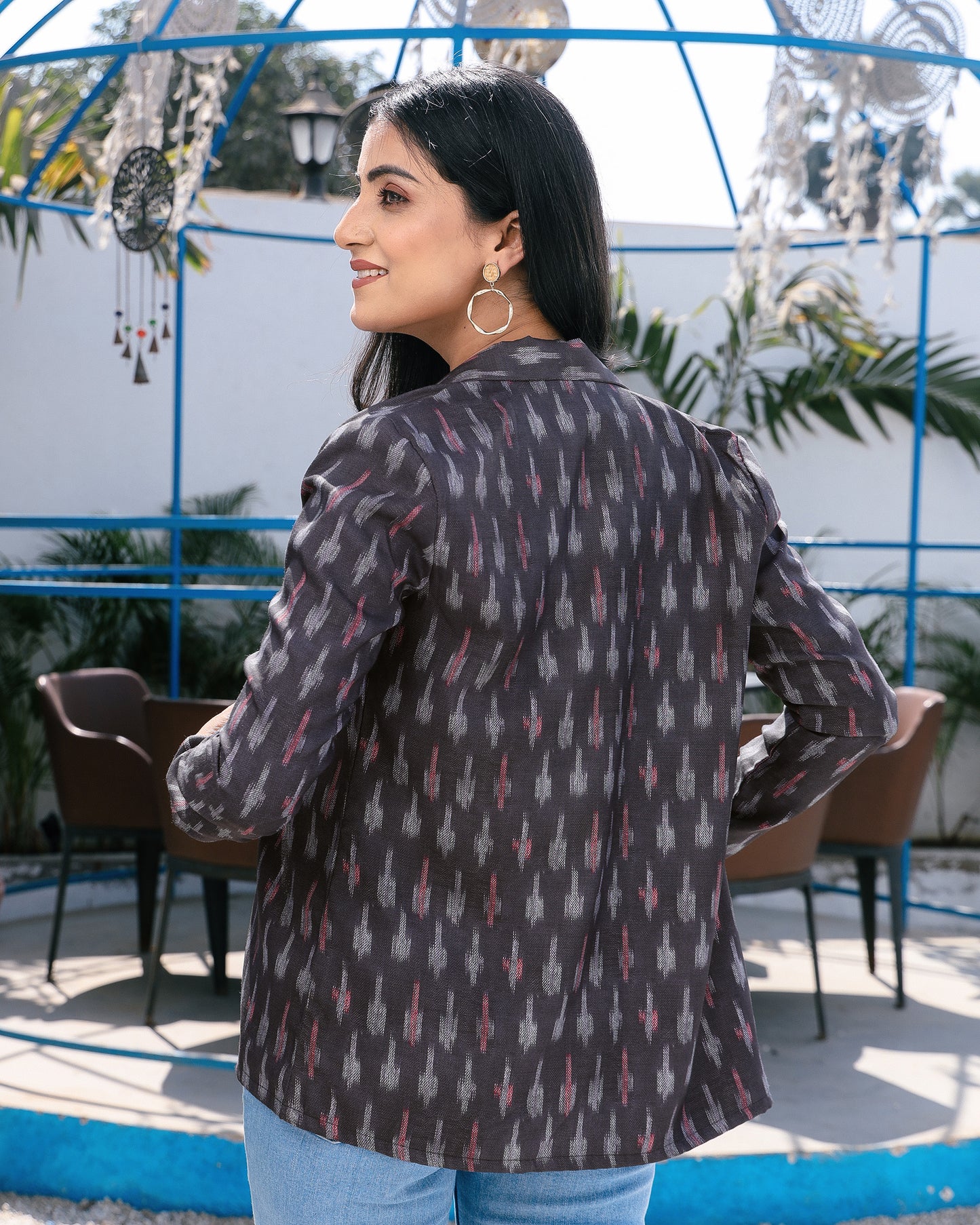 The Black Crush: Your New Ikat Print Jacket