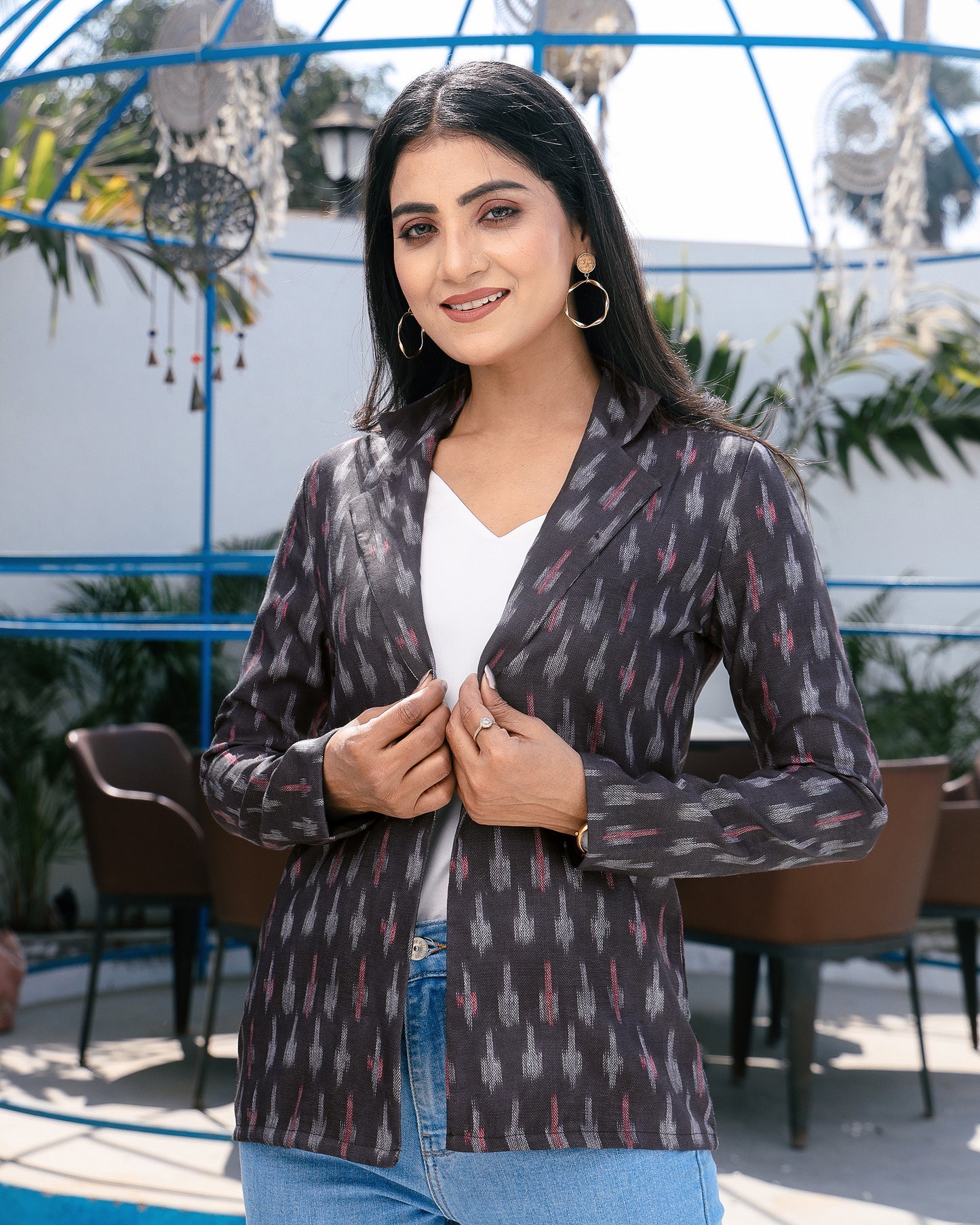 The Black Crush: Your New Ikkat Print Jacket