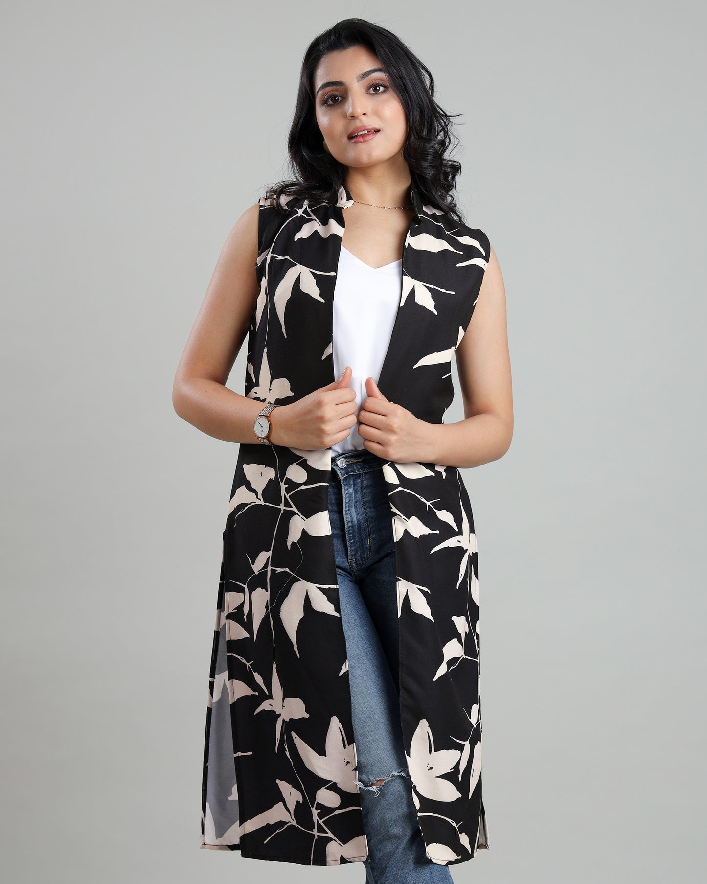 Tailored Elegance: Sophisticated Women's Long Jacket