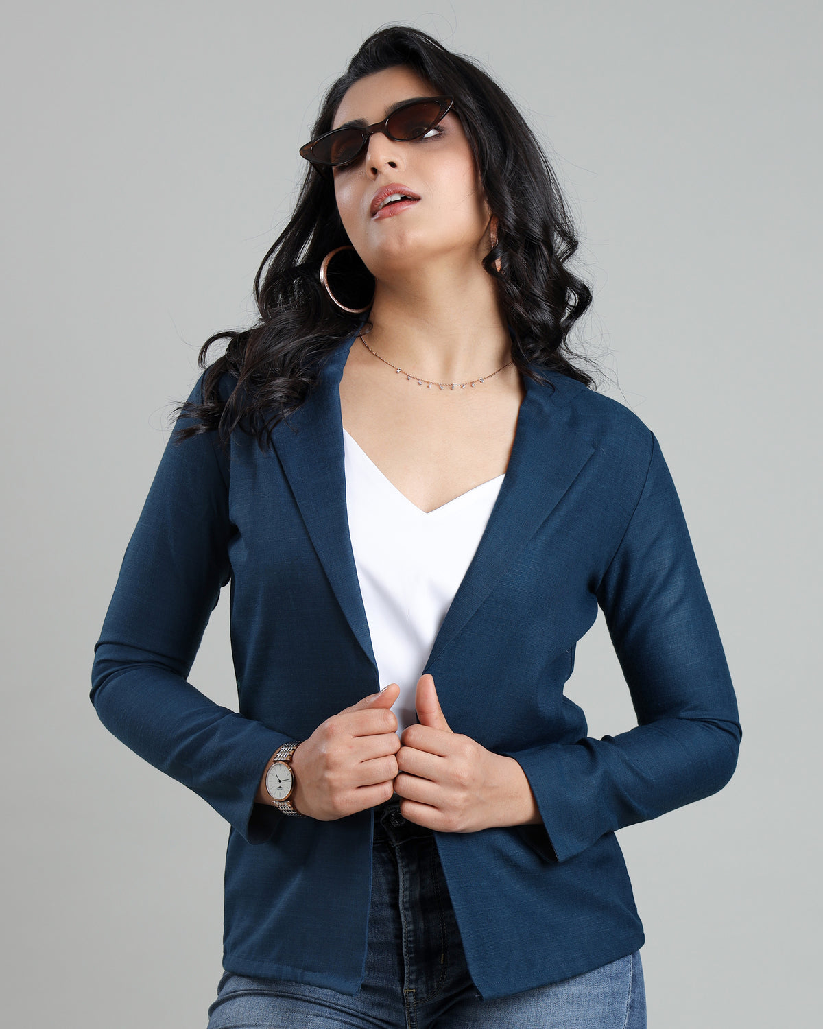 Elegant Edge: Tailored Jacket For Women