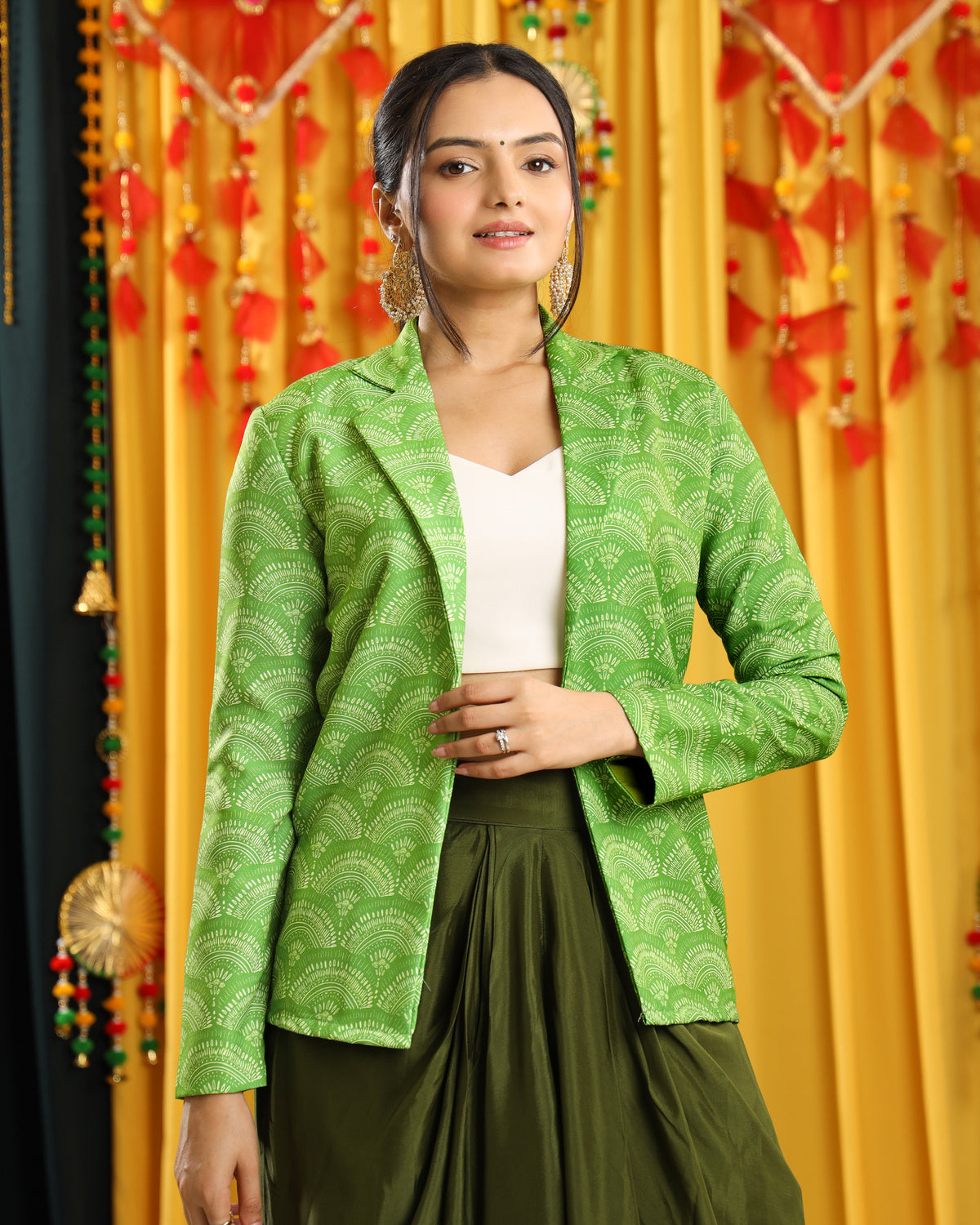 Say "I Do" in Style: The Luxurious Green Womens Jacket