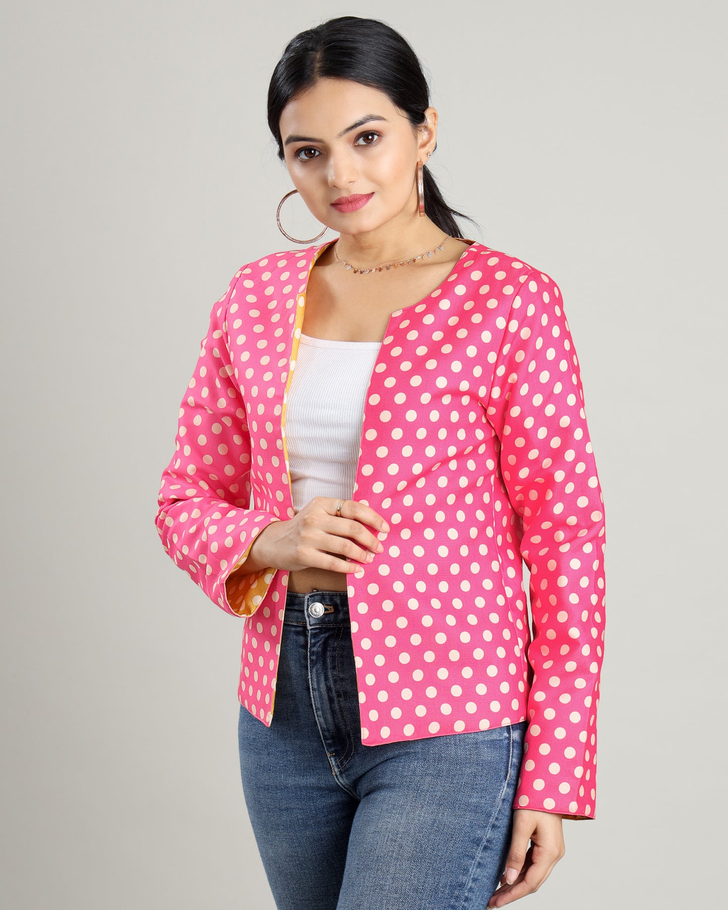 Fun Flip: Polka Dot Magic Reversible Jacket