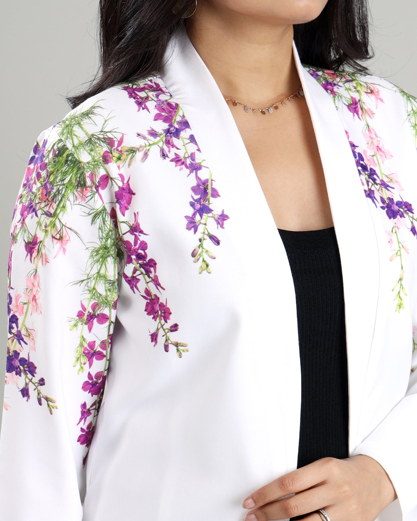 Floral with a Twist: A Unique Women's Jacket