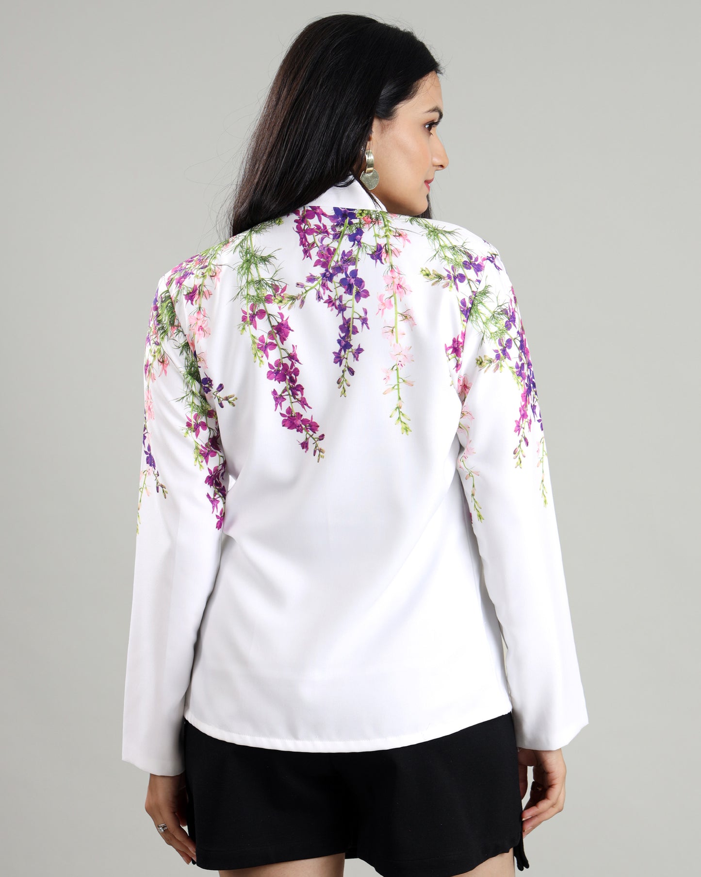 Floral with a Twist: A Unique Women's Jacket