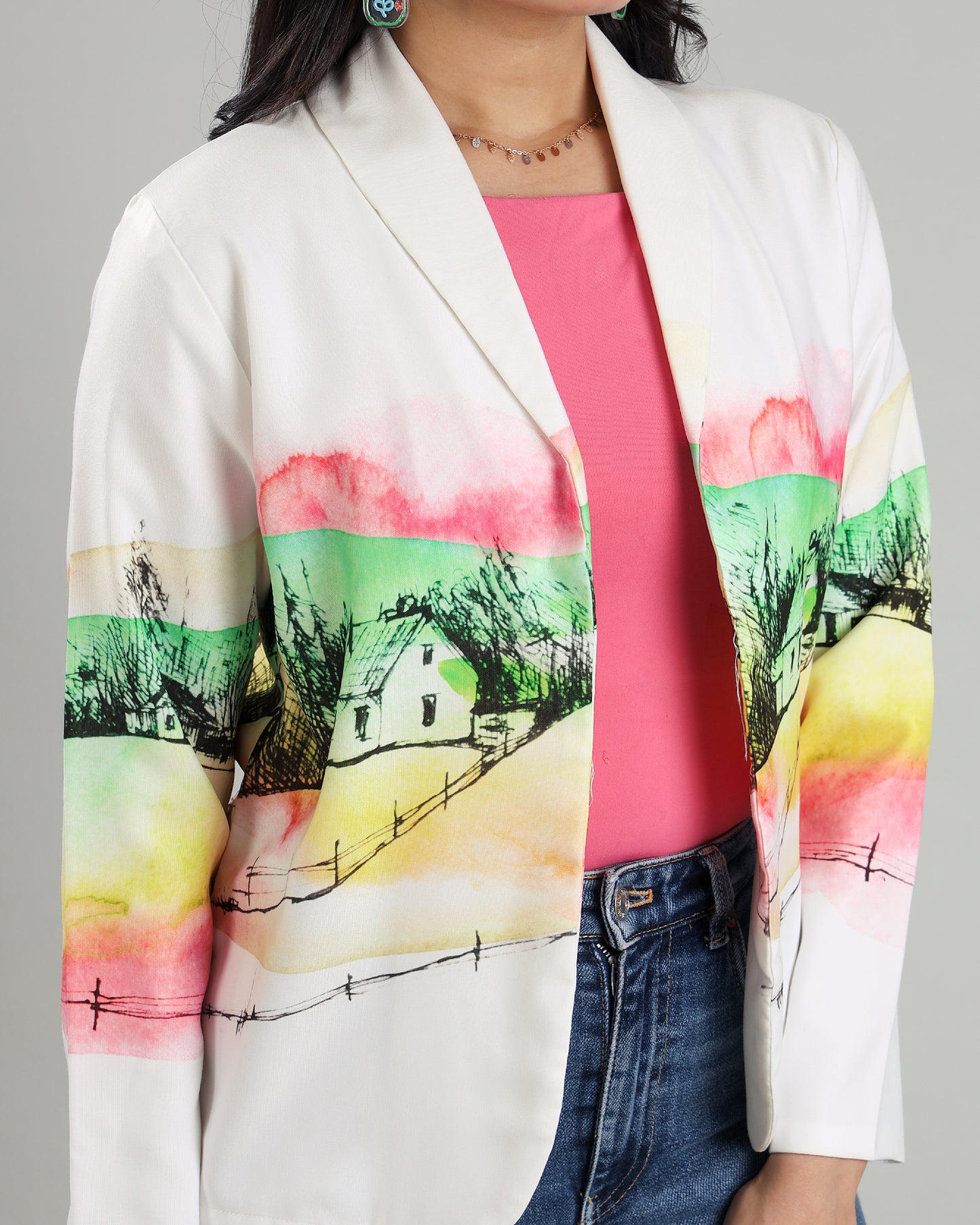 Turn Heads In This White Statement Jacket