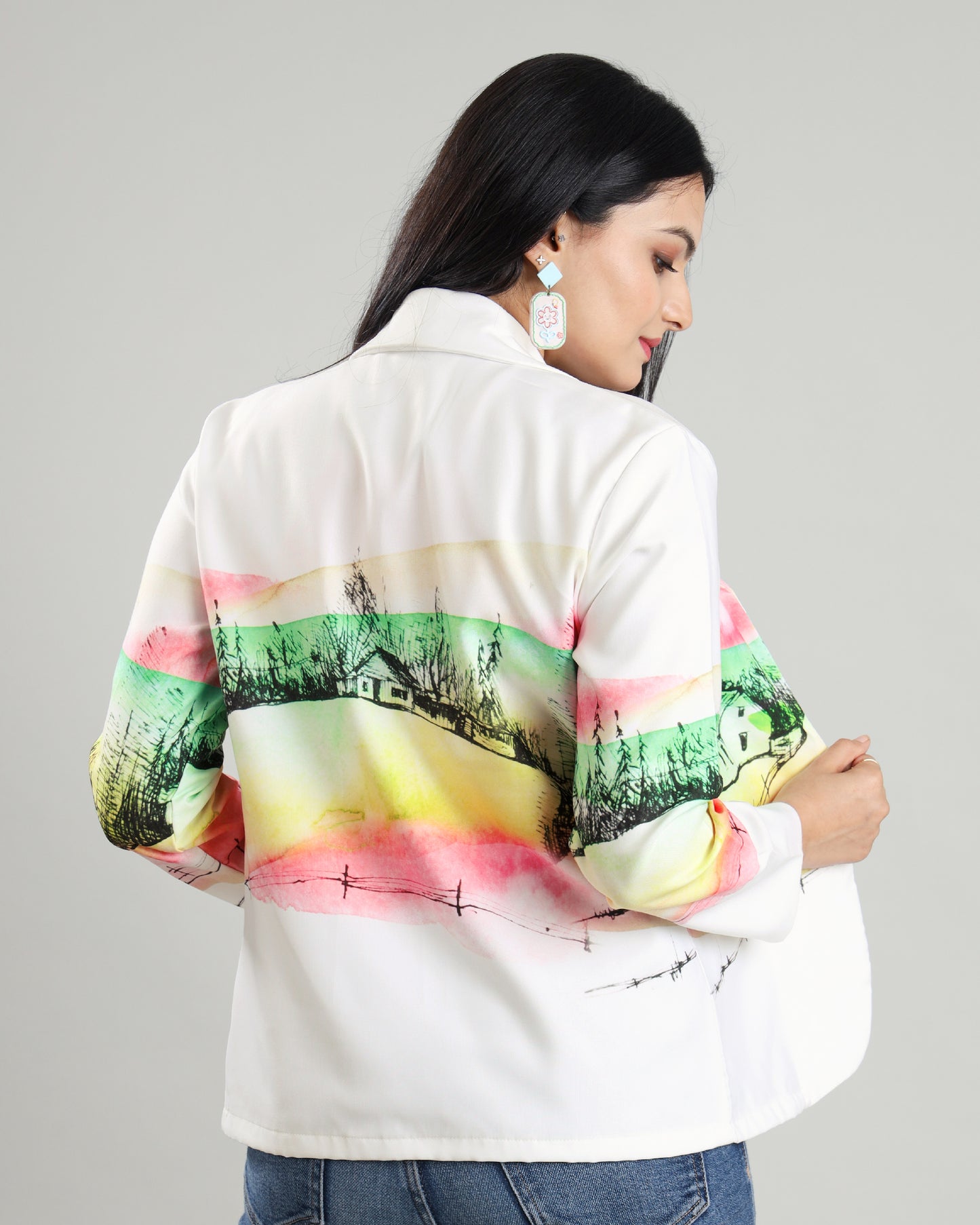 Turn Heads In This White Statement Jacket