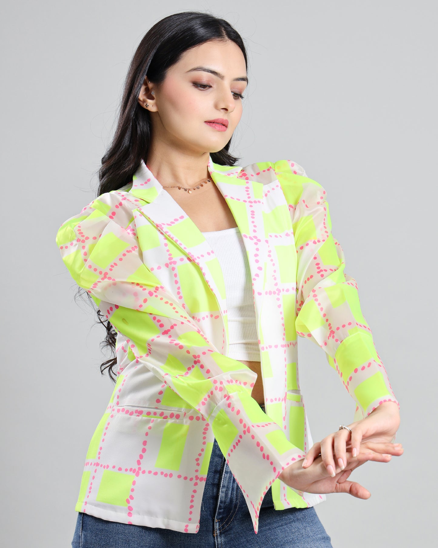 Own Your Night: Neon Light Women's Jacket