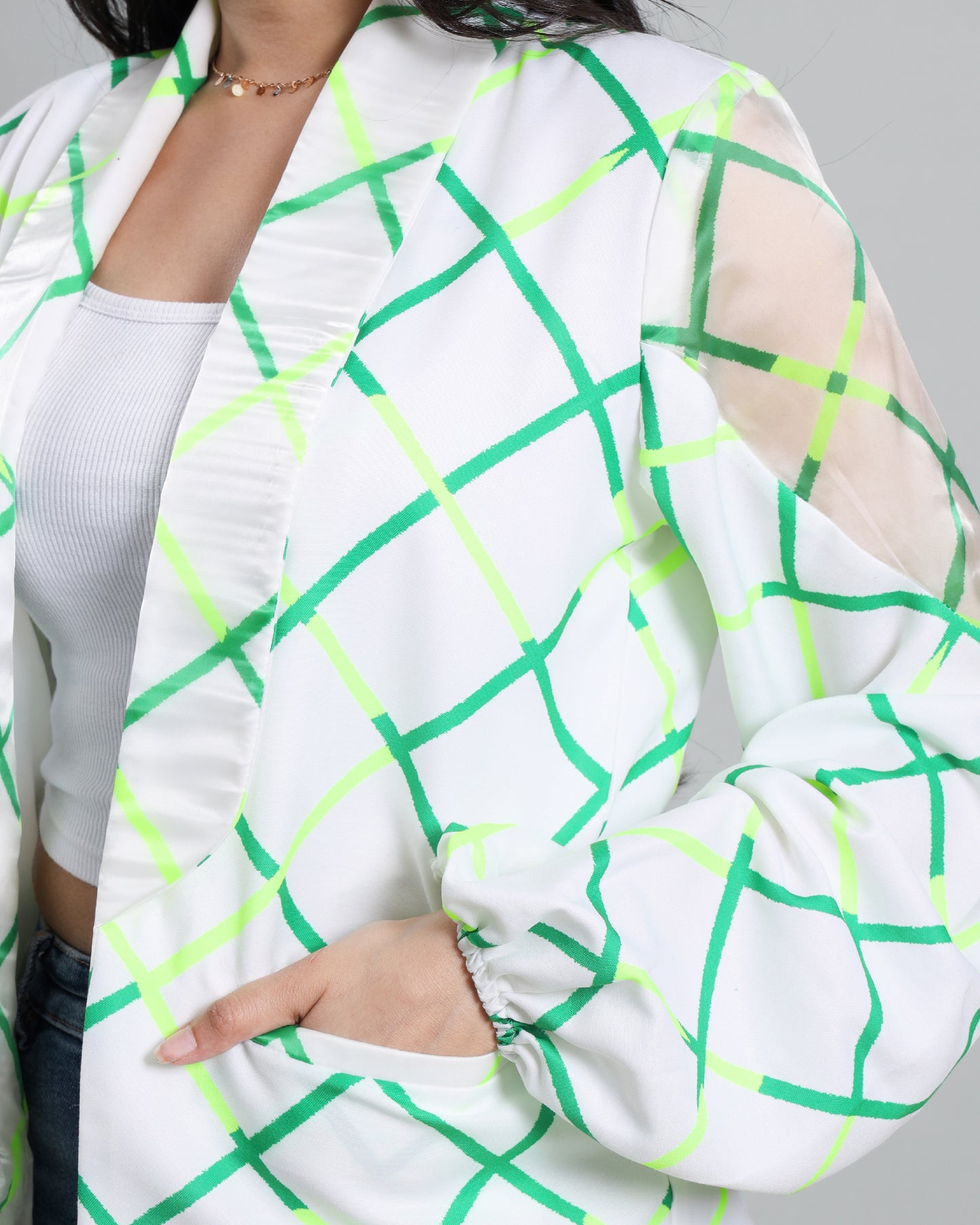 Glow Up Your Sleeves: Women's Trendy Neon Jacket