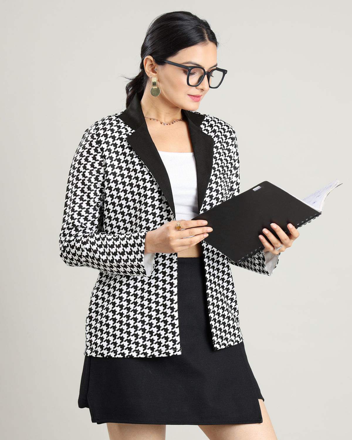 The One And Only: Black & White Patterned Jacket