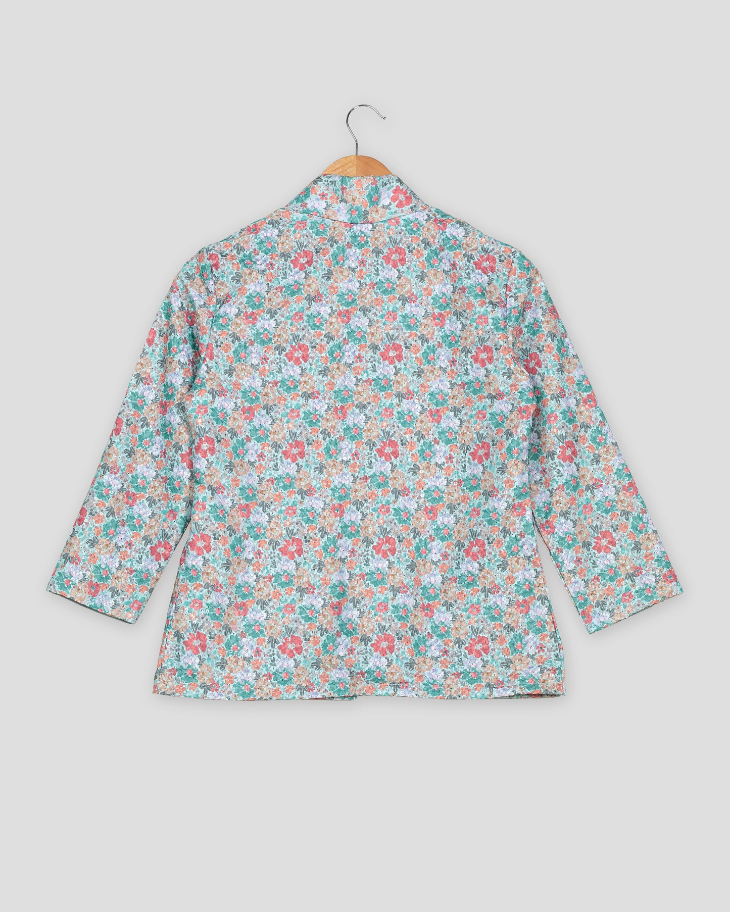 Vintage Floral Embroidered Jacket for Women