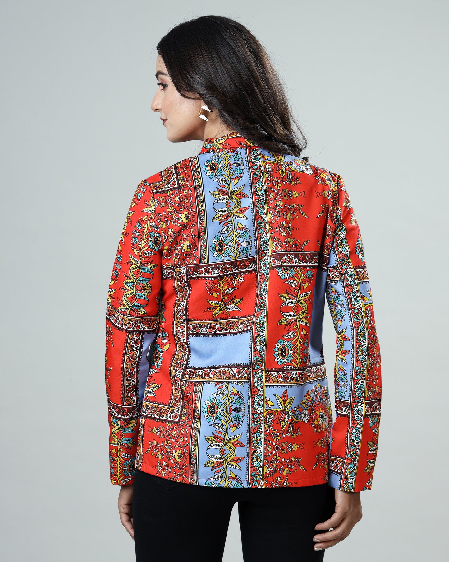 The Classic Bloom: Women's Floral Jacket
