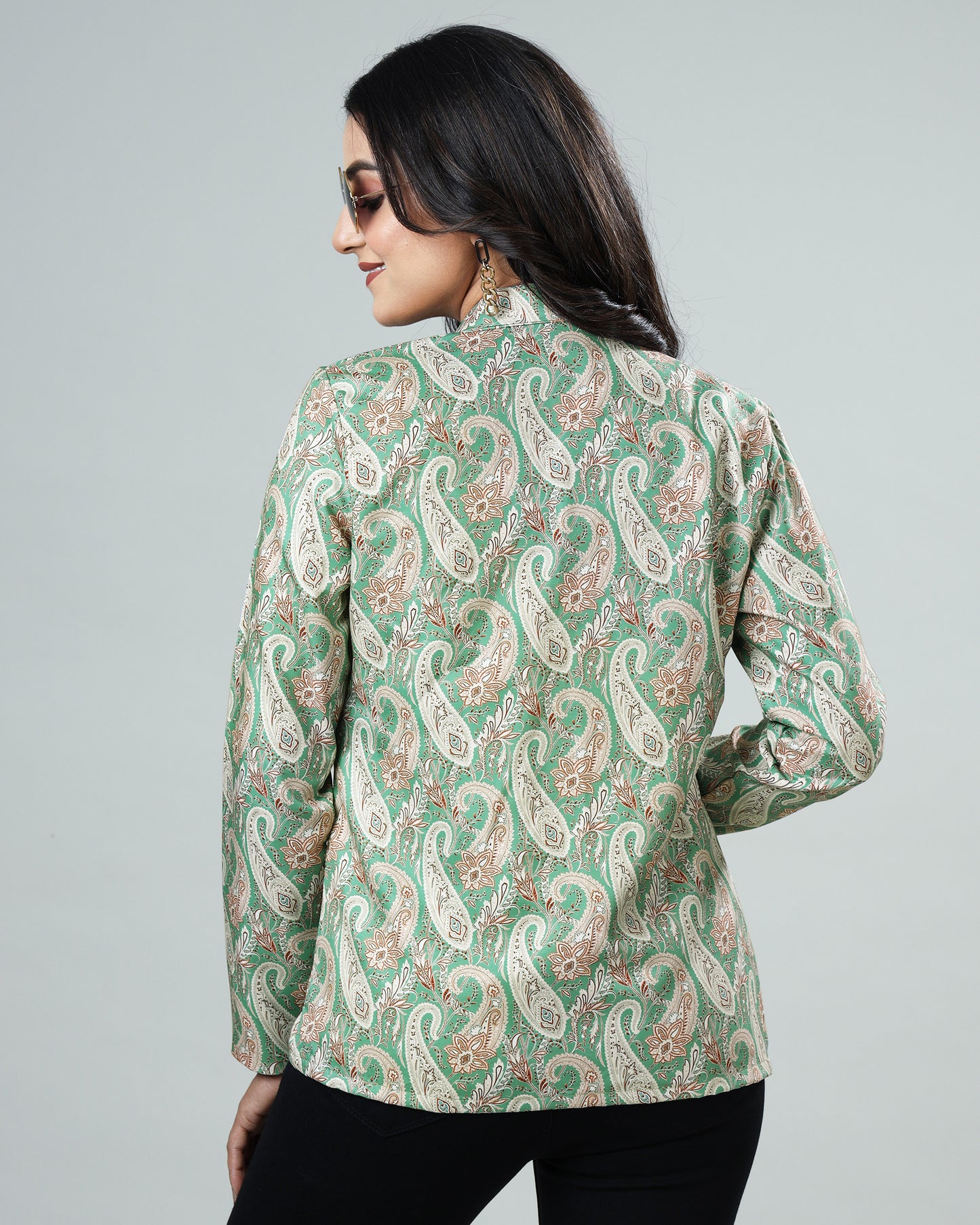 Starry Paisley: A Women's Jacket for Dreamers