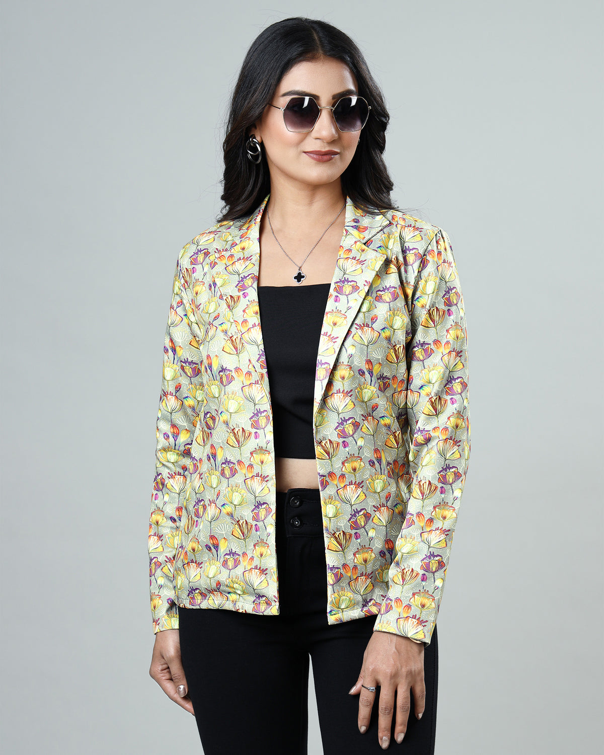 Vintage Vibes, Floral Flourish: Women's Jacket