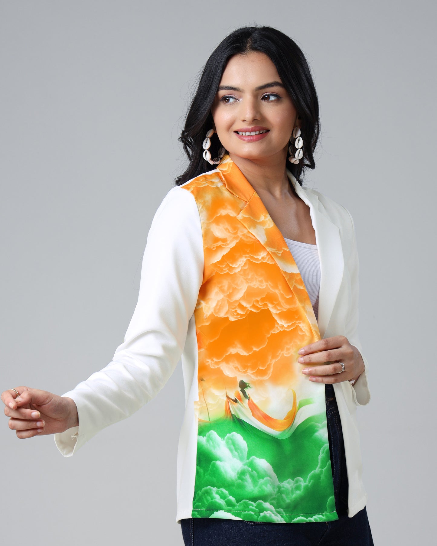 India's Pride: Freedom Edit Women's Jacket By Fabcurate