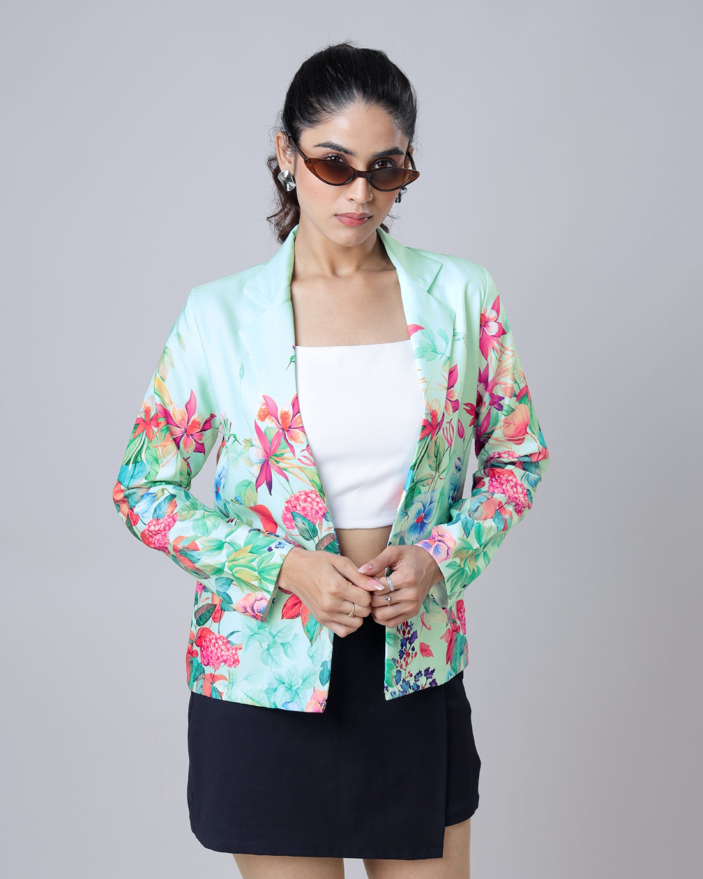 Fashion Forward Floral Collar Women's Jacket