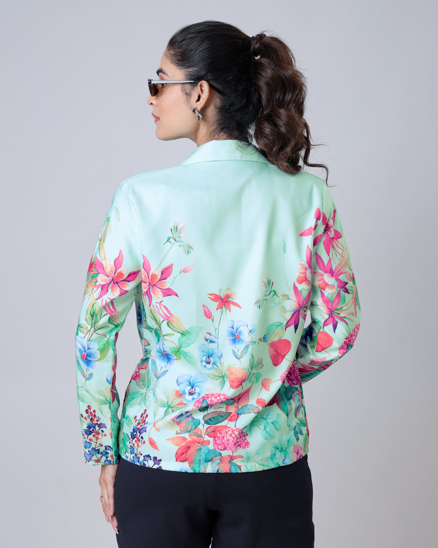 Fashion Forward Floral Collar Women's Jacket