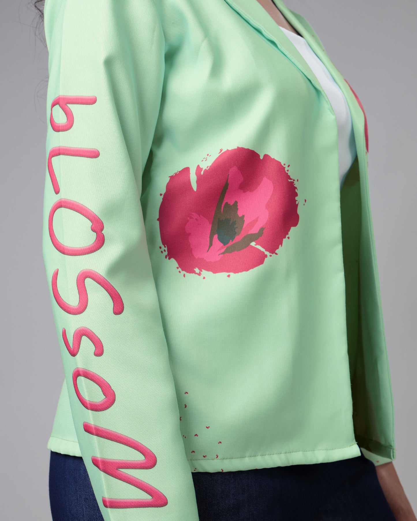 The Perfect Work-to-Outing Floral Womens Jacket