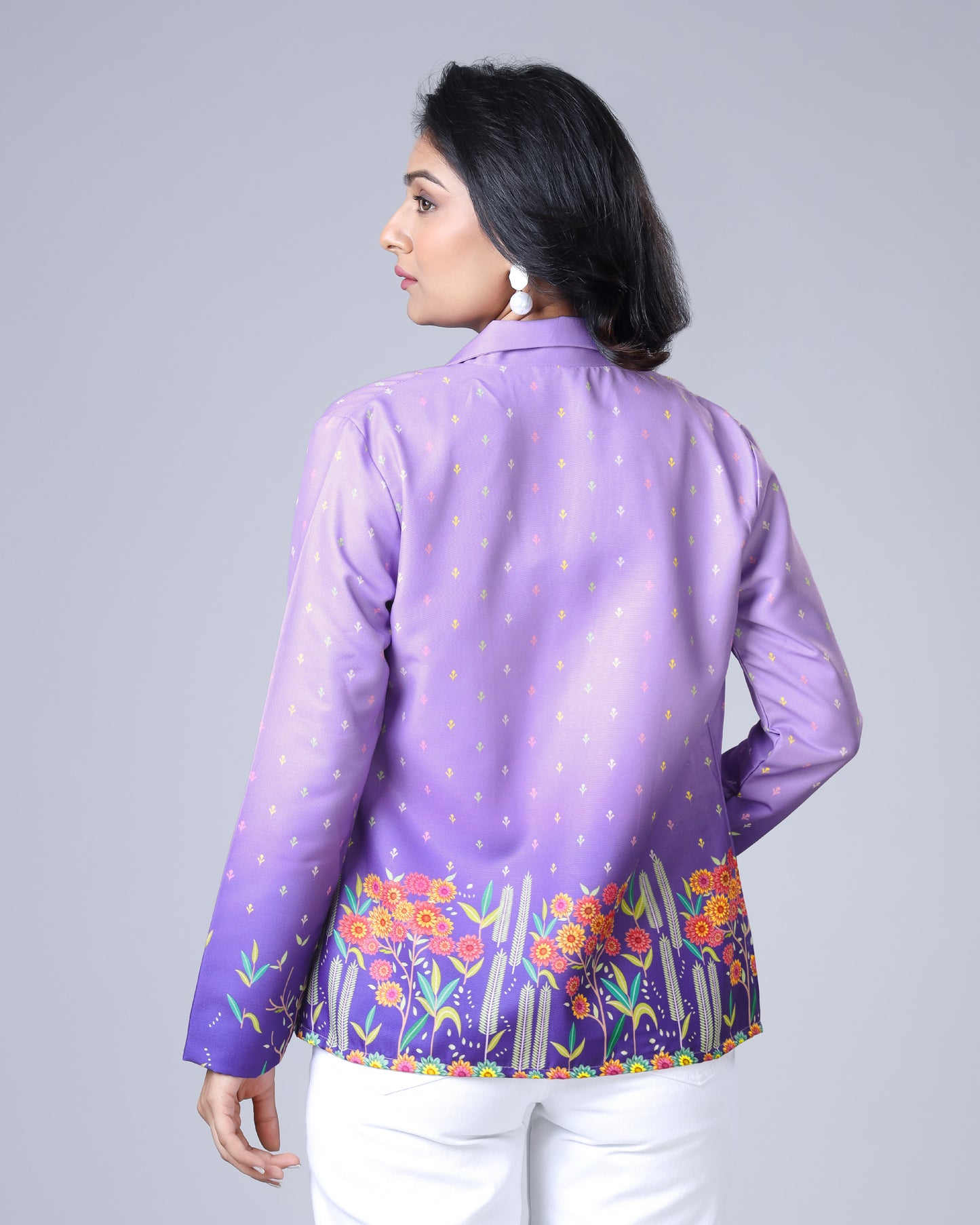 Trend Bana Diya - Women's Ombre Jacket With Swag Collar