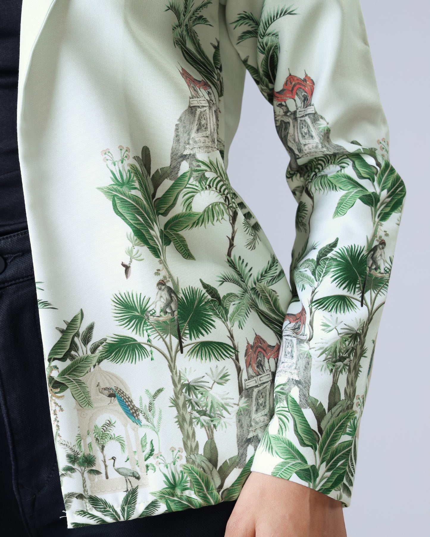 Casual Mein Class - Women's Floral Jacket for Everyday Glam