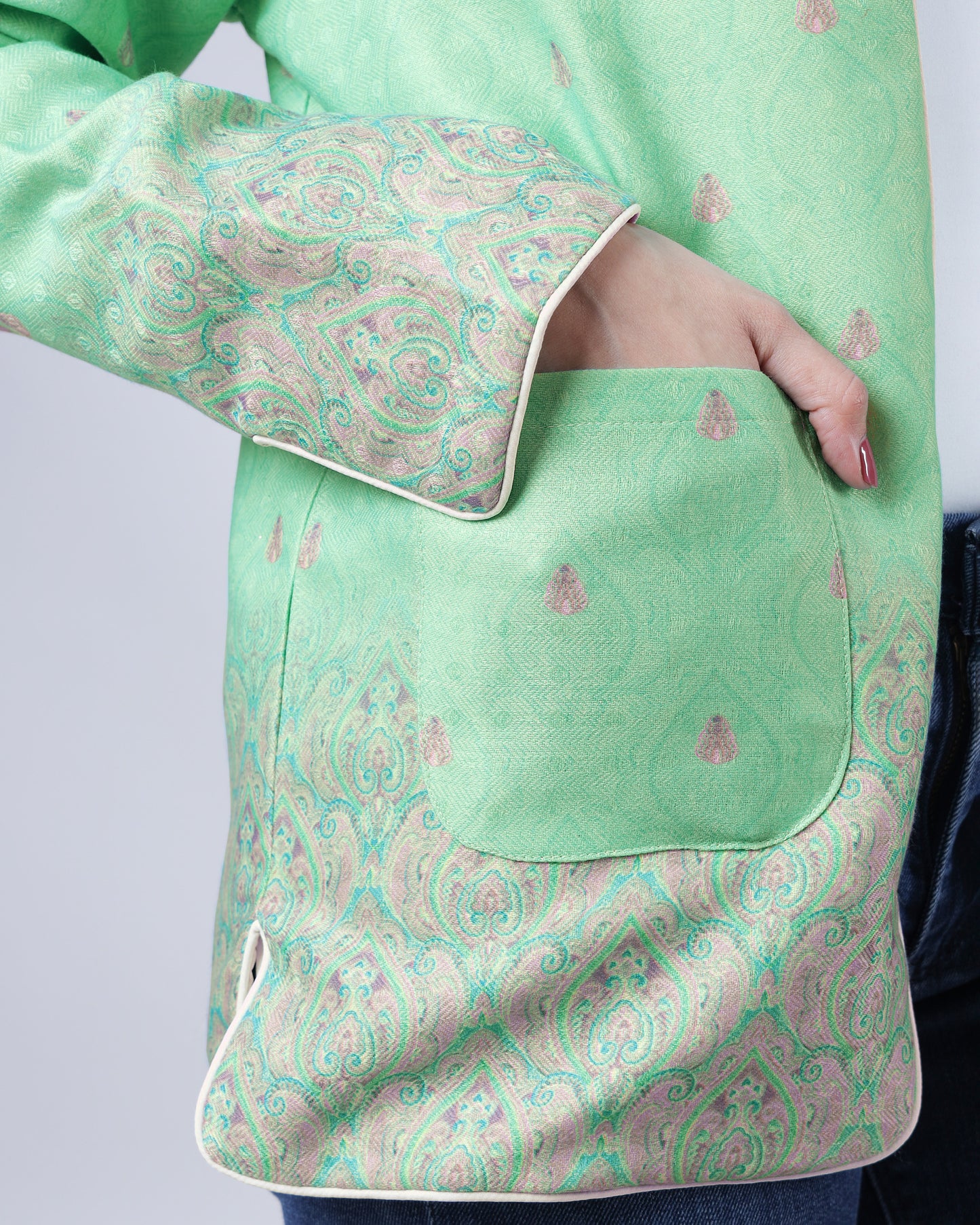 Paisley Moif Pashmina Jacket For Women