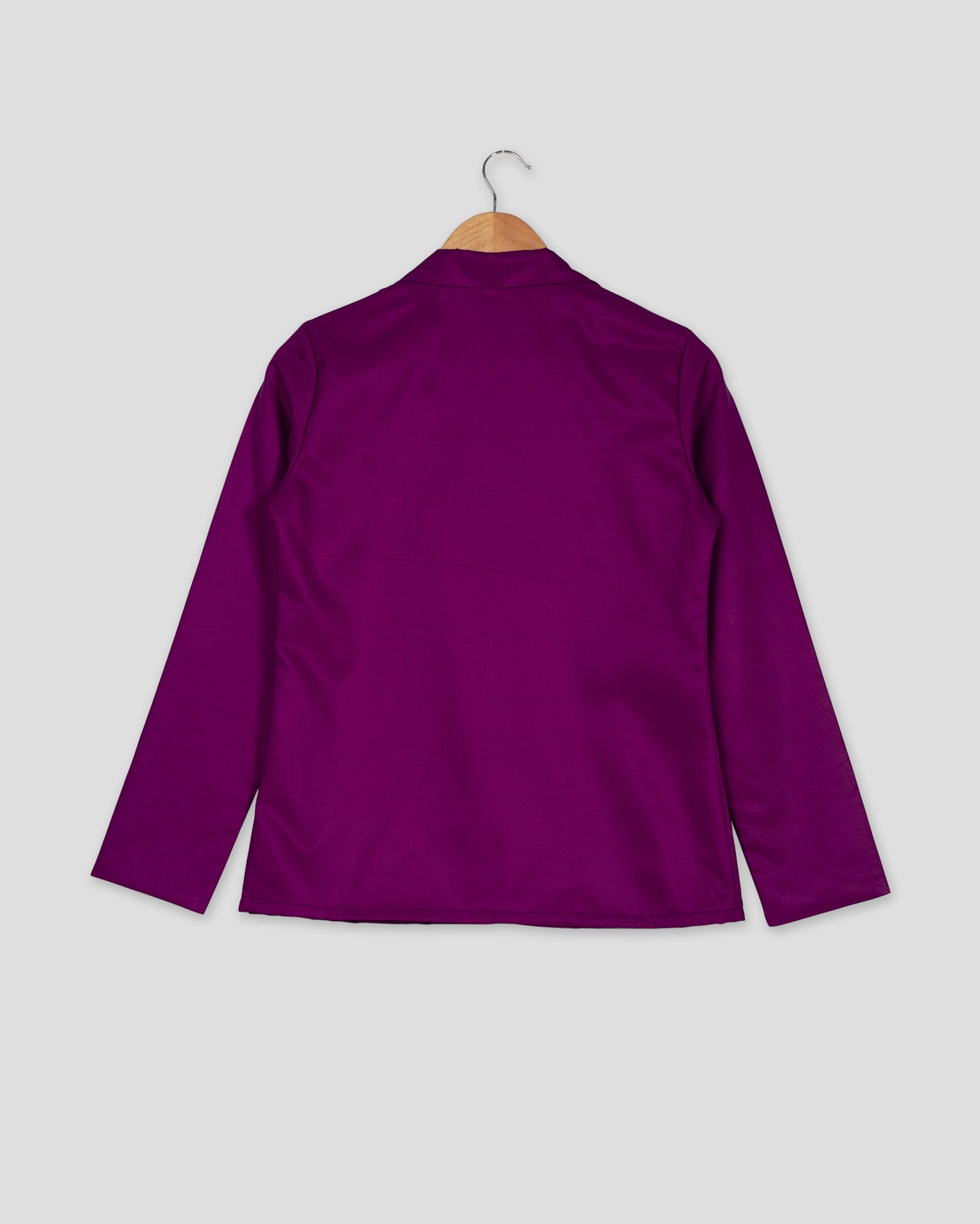 Solid Edit : Plain Indiigo DarkPurple Jacket For Women